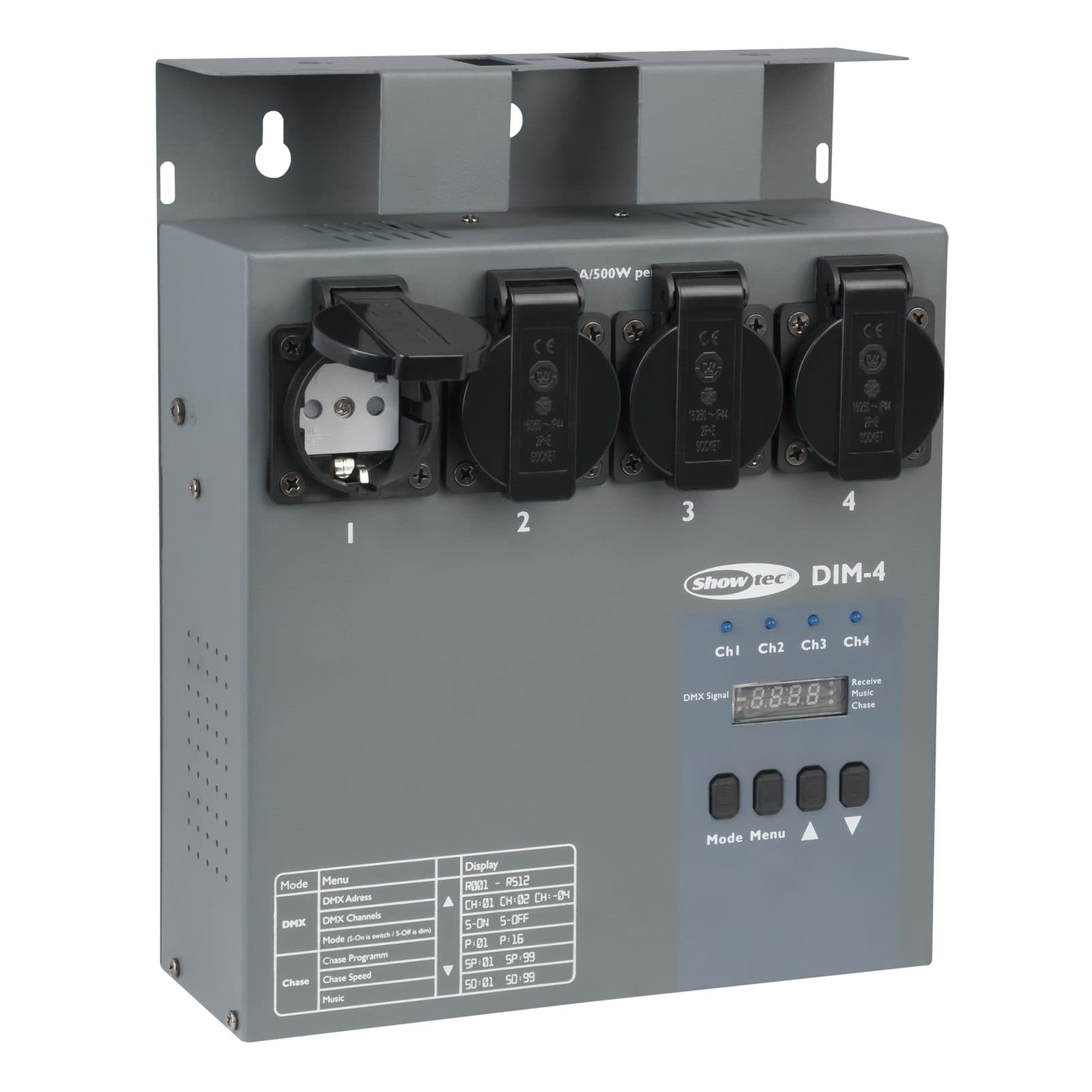 Dimmer package 4 Channels - Showtec 50442