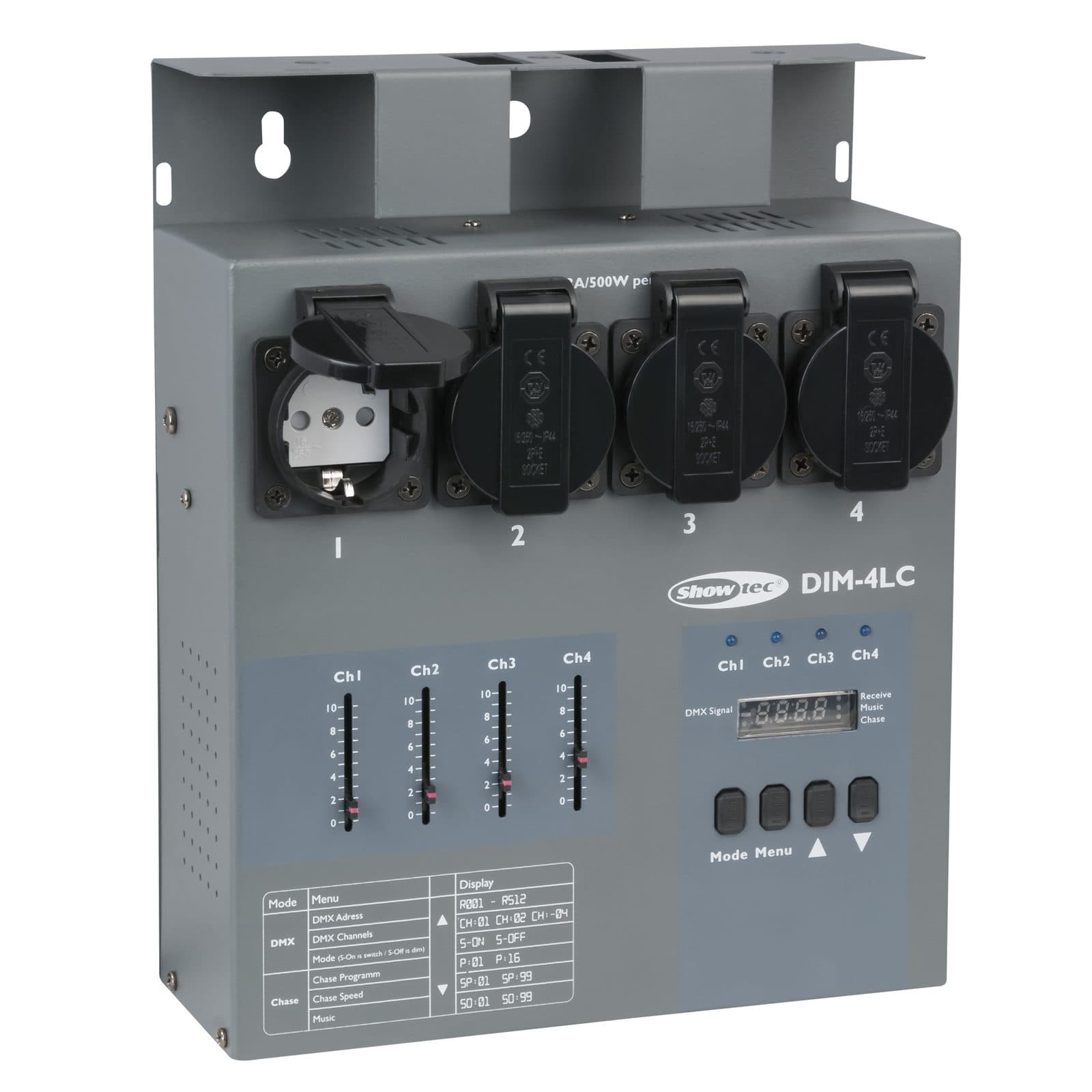 Dimmer package 4 Channels - Showtec 50443