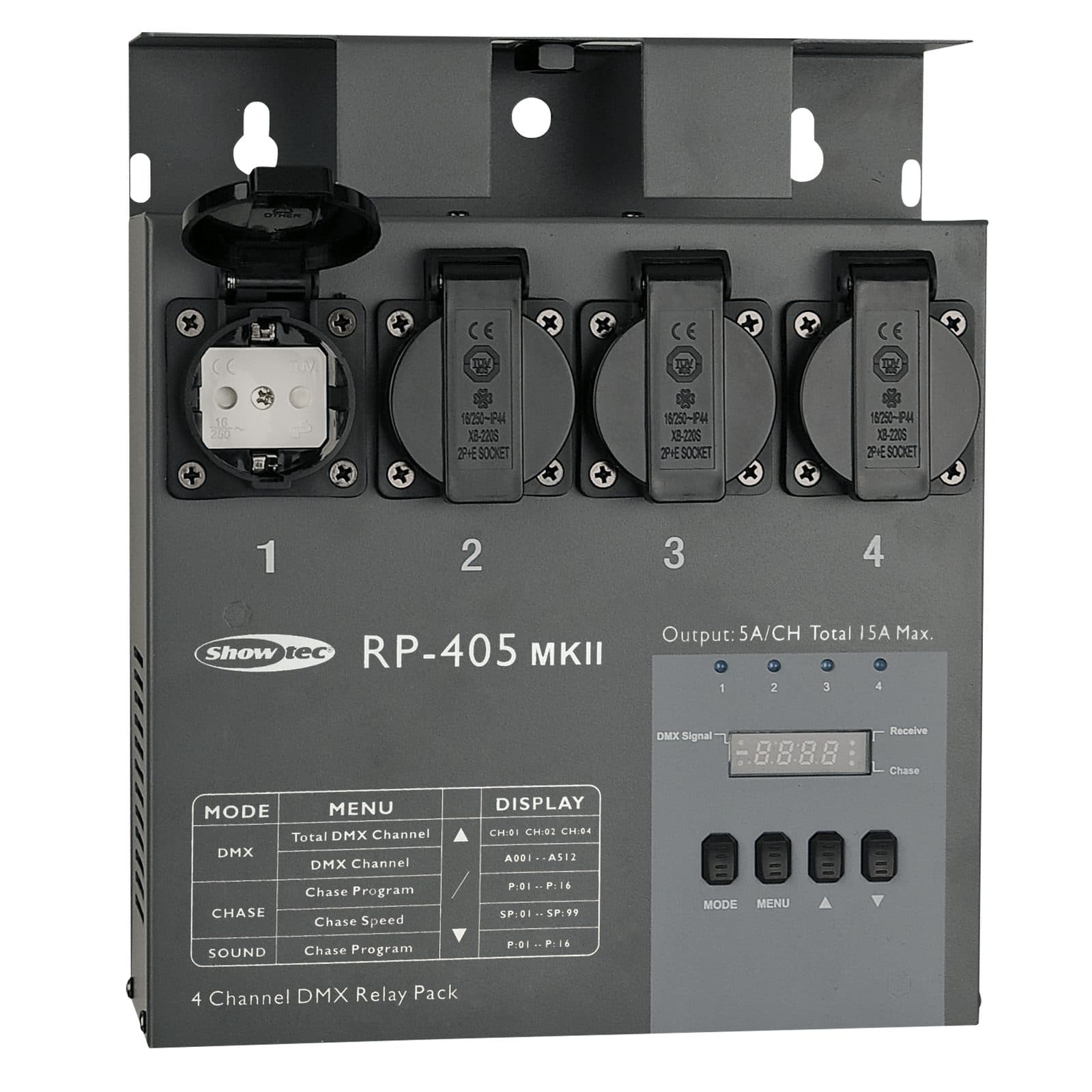 Relate Pack 4 x 5 A - Showtec 50753