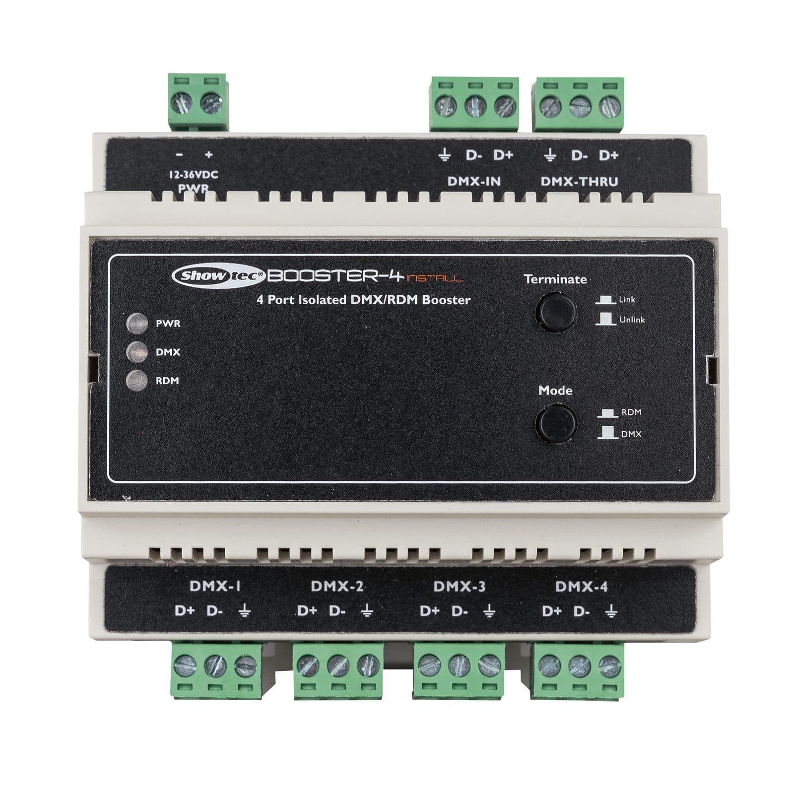 Booster- 4 Install DIN Rail - Showtec 50795