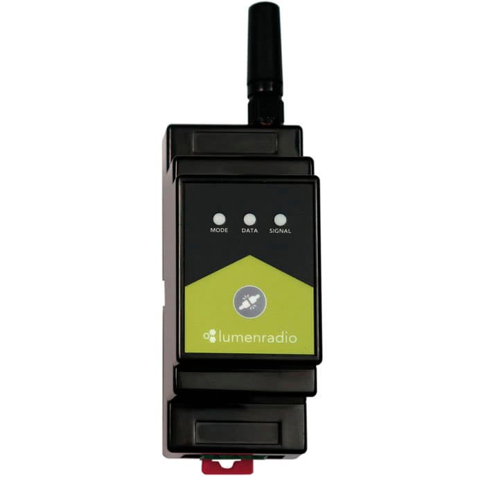 DMX wireless DIN rail transmitter - Lumenradio 51511