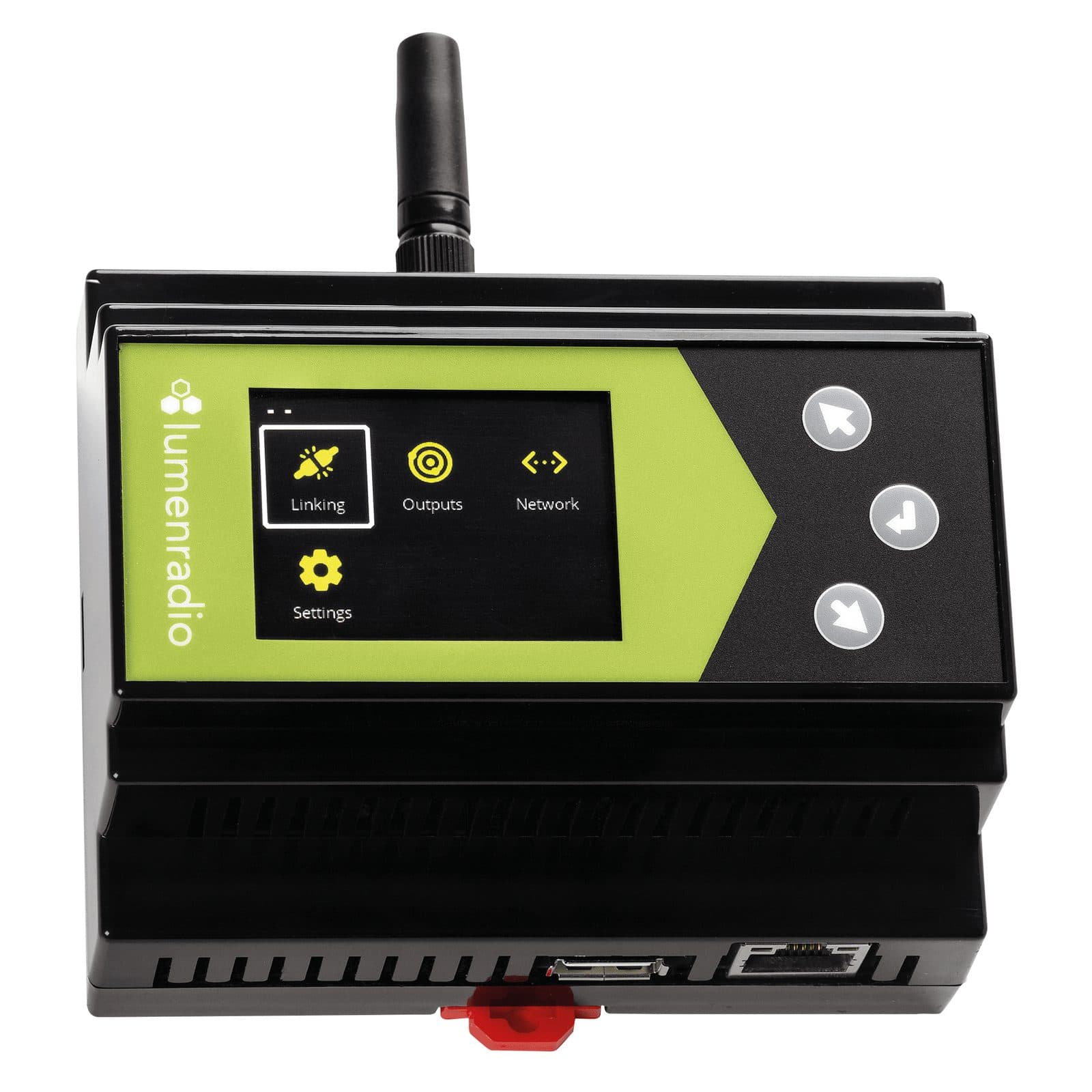 DMX wireless DIN rail transmitter - Lumenradio 51512