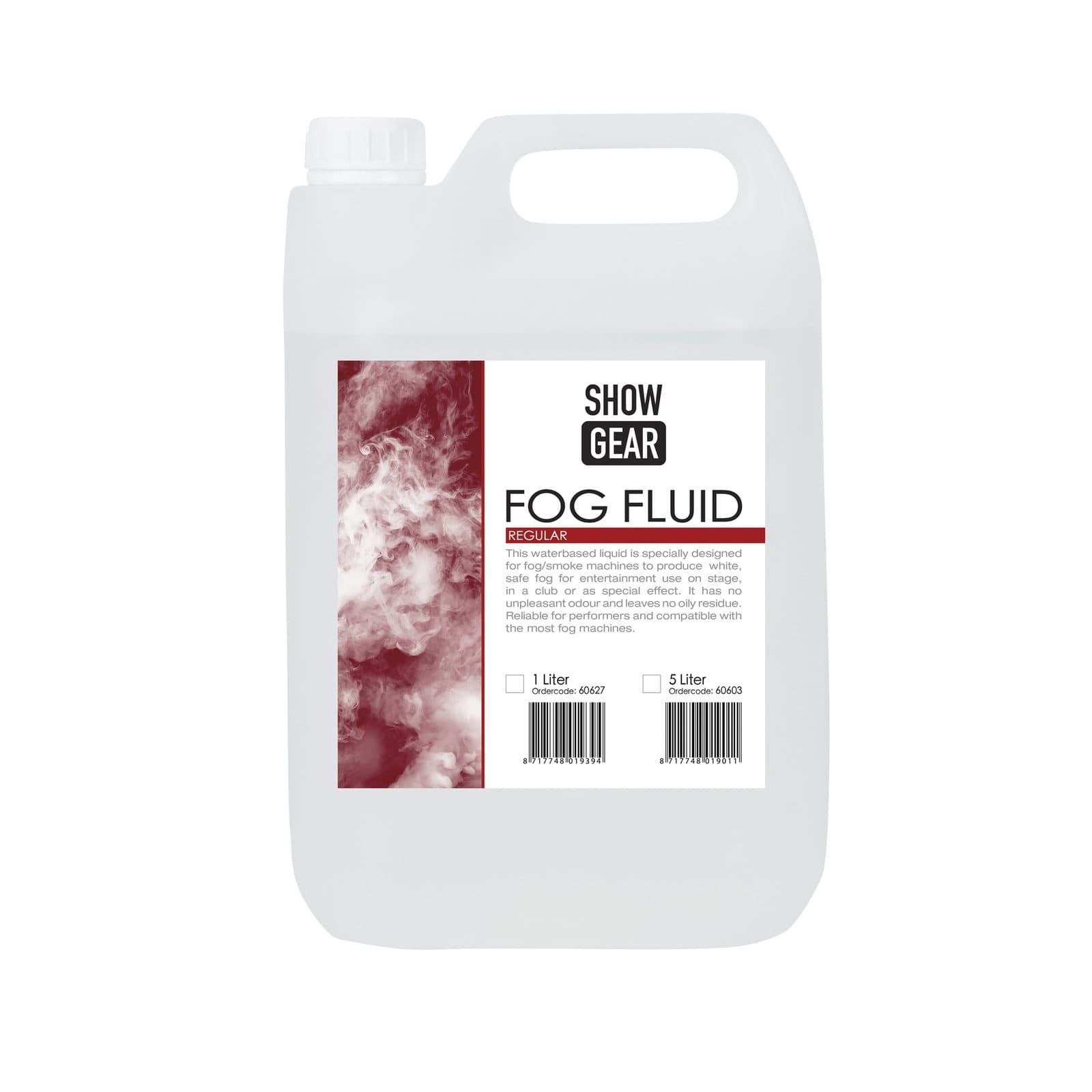 Fog Fluid Regular 5 L - Water-Based - Showgear 60603