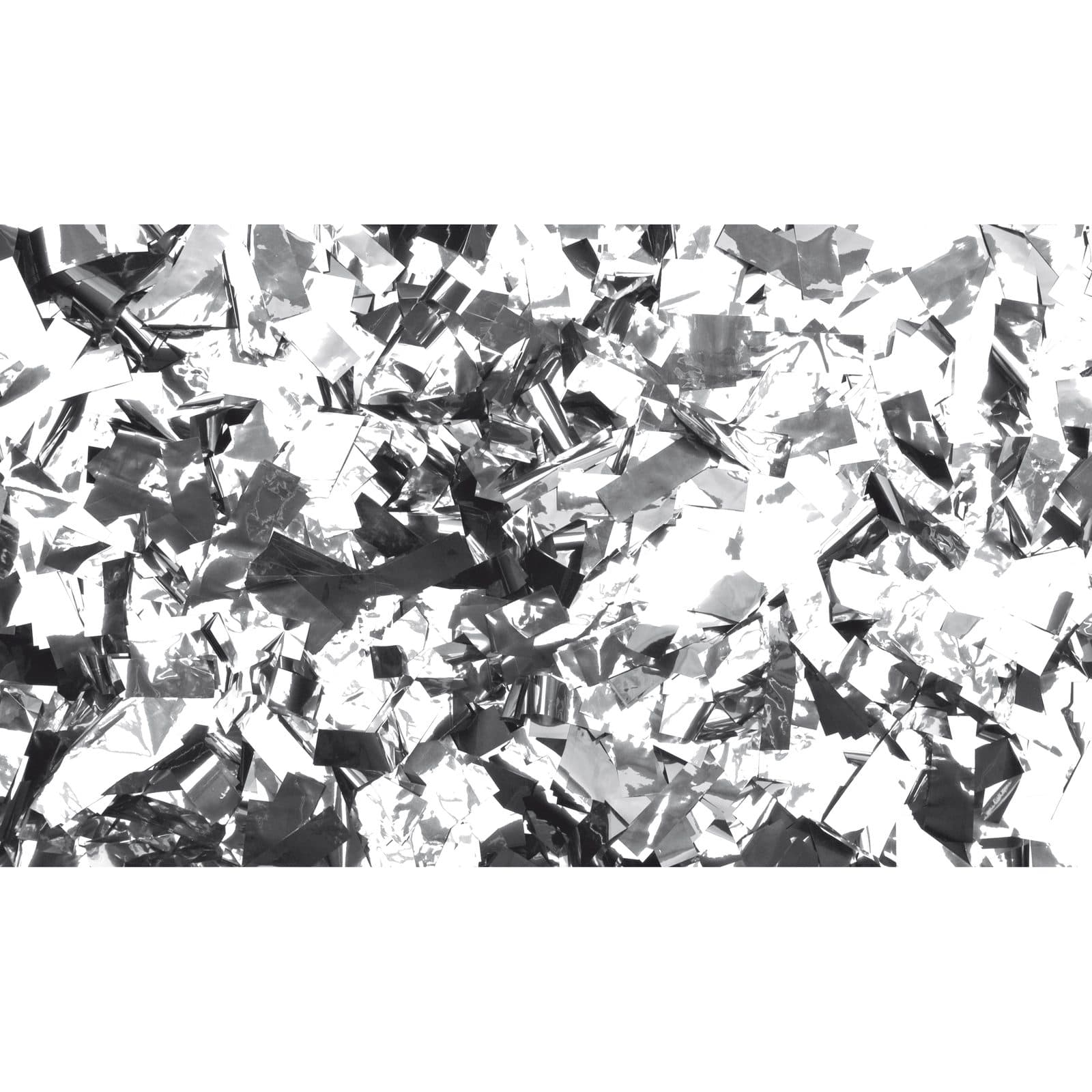 Silver Rectangular Confetti - 55 x 17 mm - Showgear 60914 YES