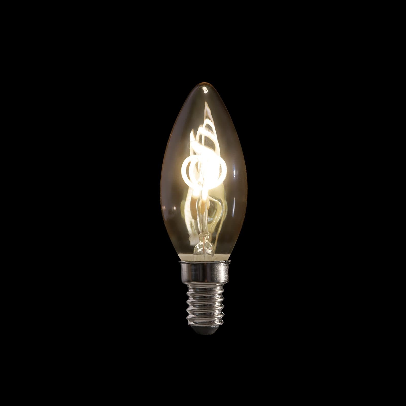 LED Filament Candle Bulb AND 14 2 W - dimmable - Showgear 83265