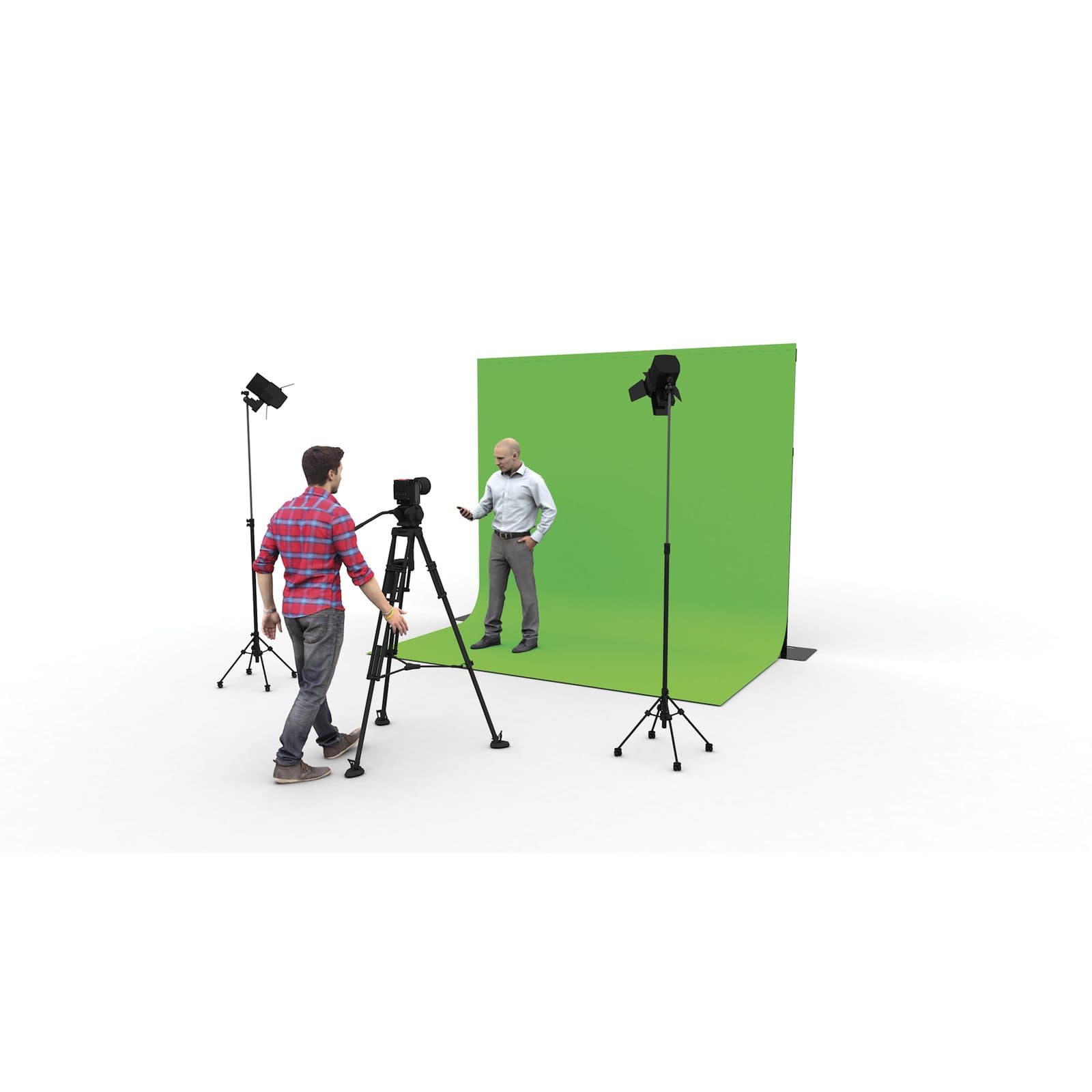 P&D Chromakey Curtain Molton 300 g/m² - Wentex 89482