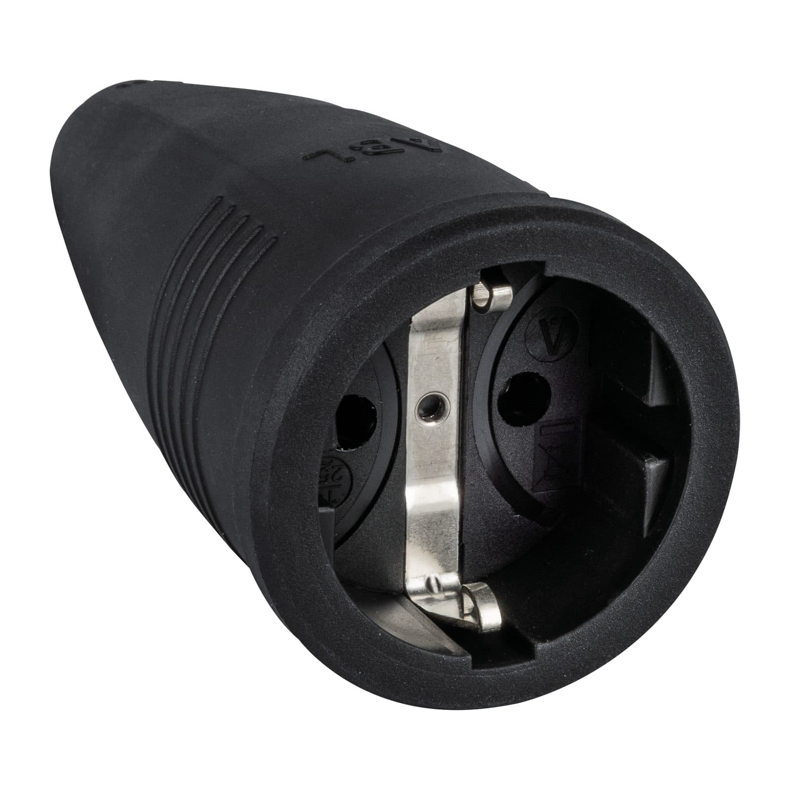 Rubber Schuko Connector Female - 240 V - EEC 7 /VII - ABL 90396
