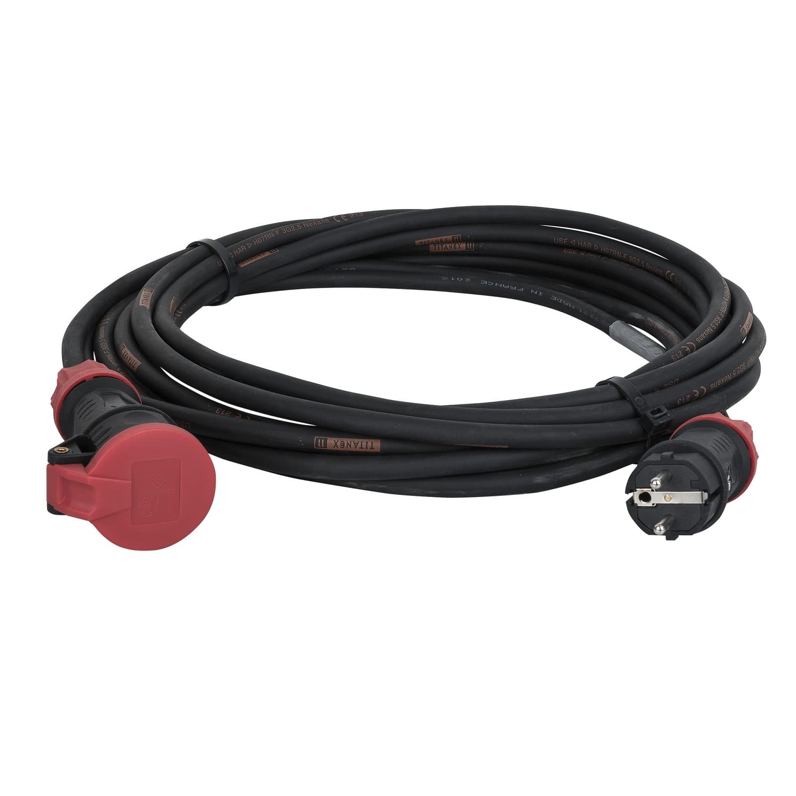 Schuko/Schuko extension cable Titanex 3x2.5mm² 25m - DAP 90503