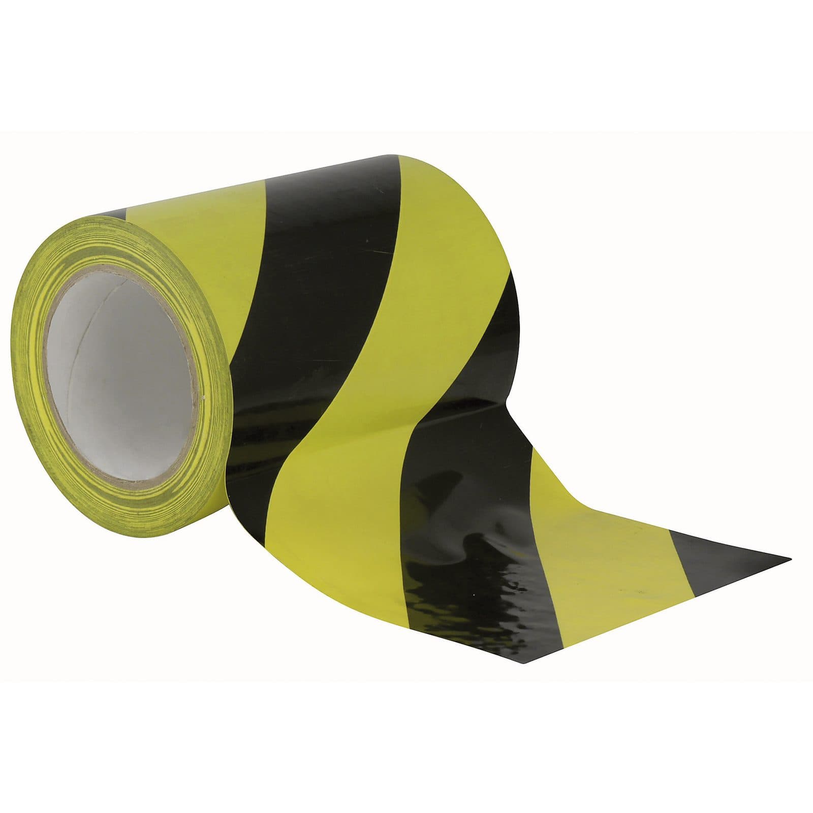 Floor-Marking Tape Black/Yellow - 150 mm/ 33 m - Showgear 90622