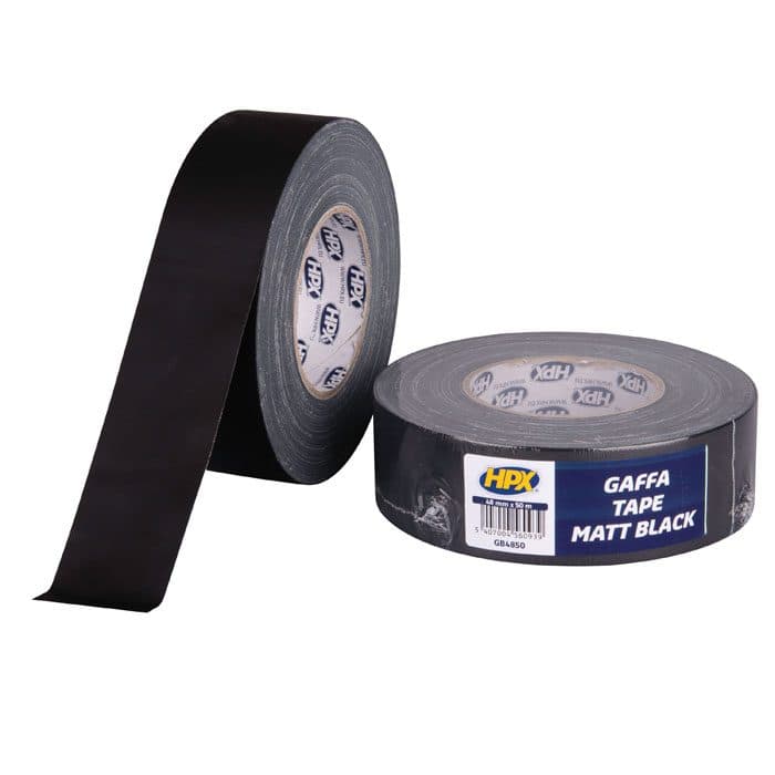 Gaffa Tape Matte Black - 48 mm / 50 m - HPX 90694