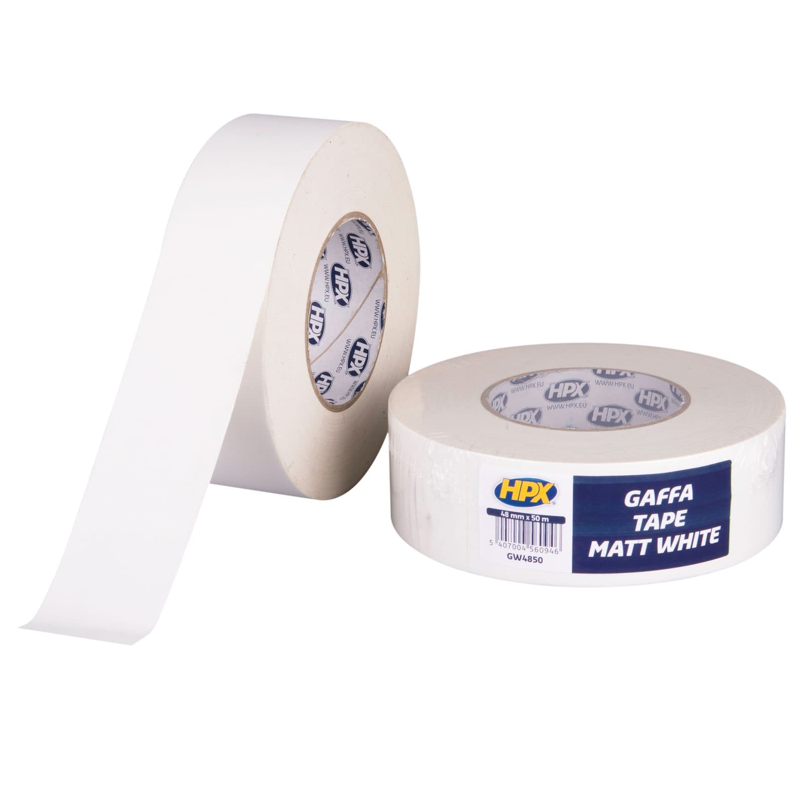 Gaffa Tape Matte White - 48 mm / 50 m - HPX 90695