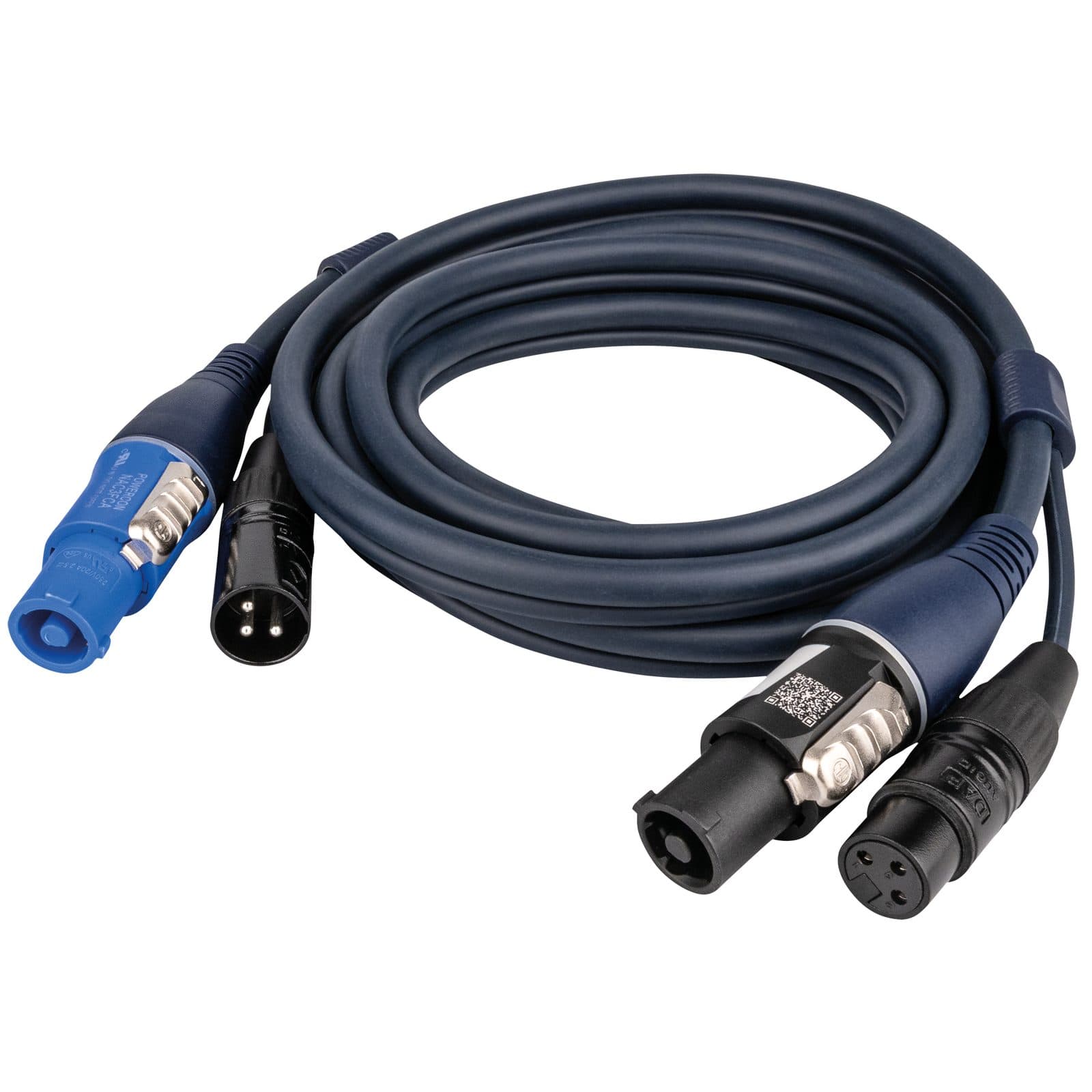 PowerCON & XLR hybrid cable - Audio / Power 3 m - DAP 90902