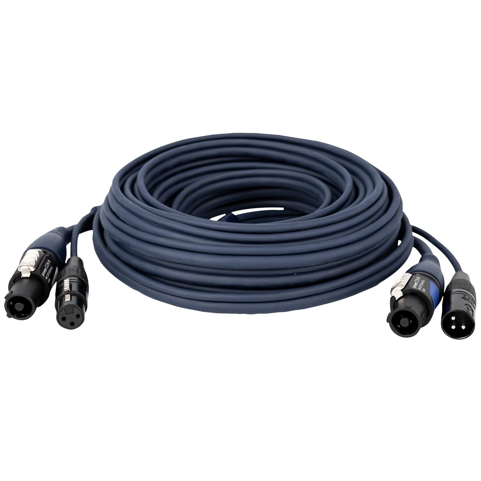PowerCON & XLR hybrid cable - Audio / Power 10 m - DAP 90904