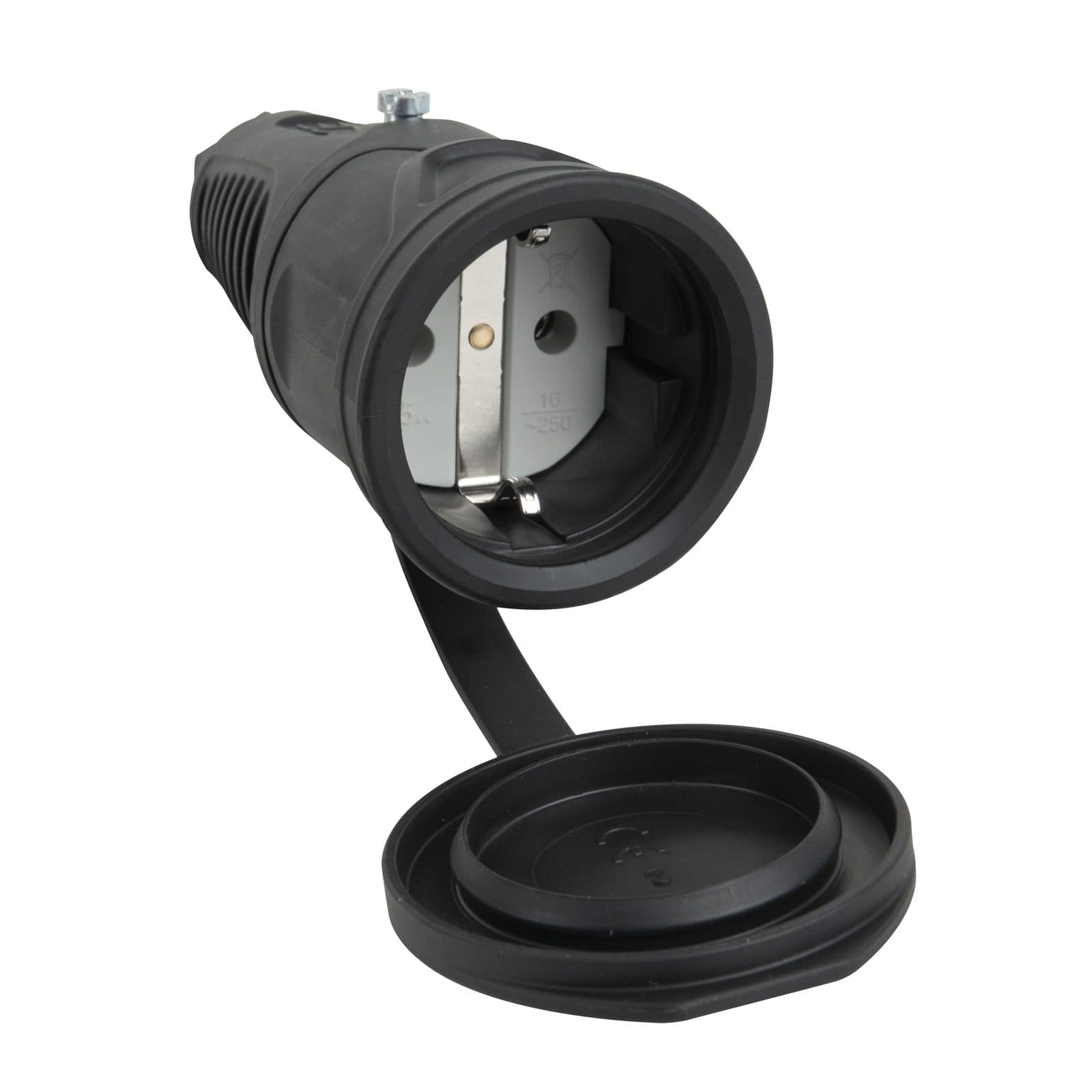 Rubber Schuko Connector Female - PCE 91304