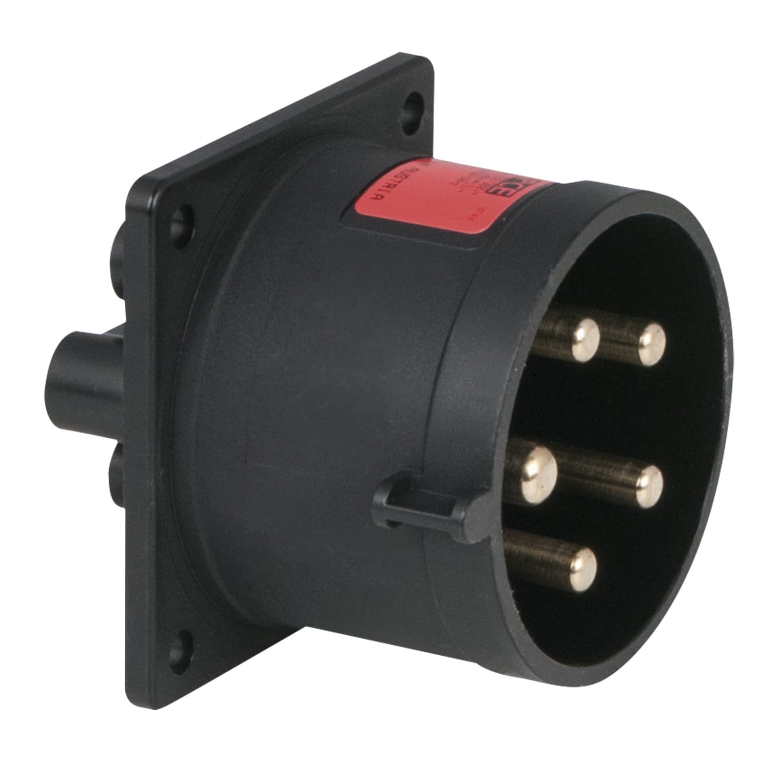 Socket Male 5 P 32 A/ 400 V Black - PCE 91342
