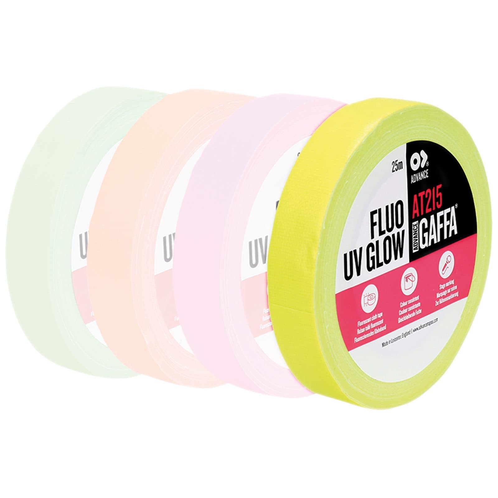 Fluorescent Gaffa Tape Yellow - Advance 91422
