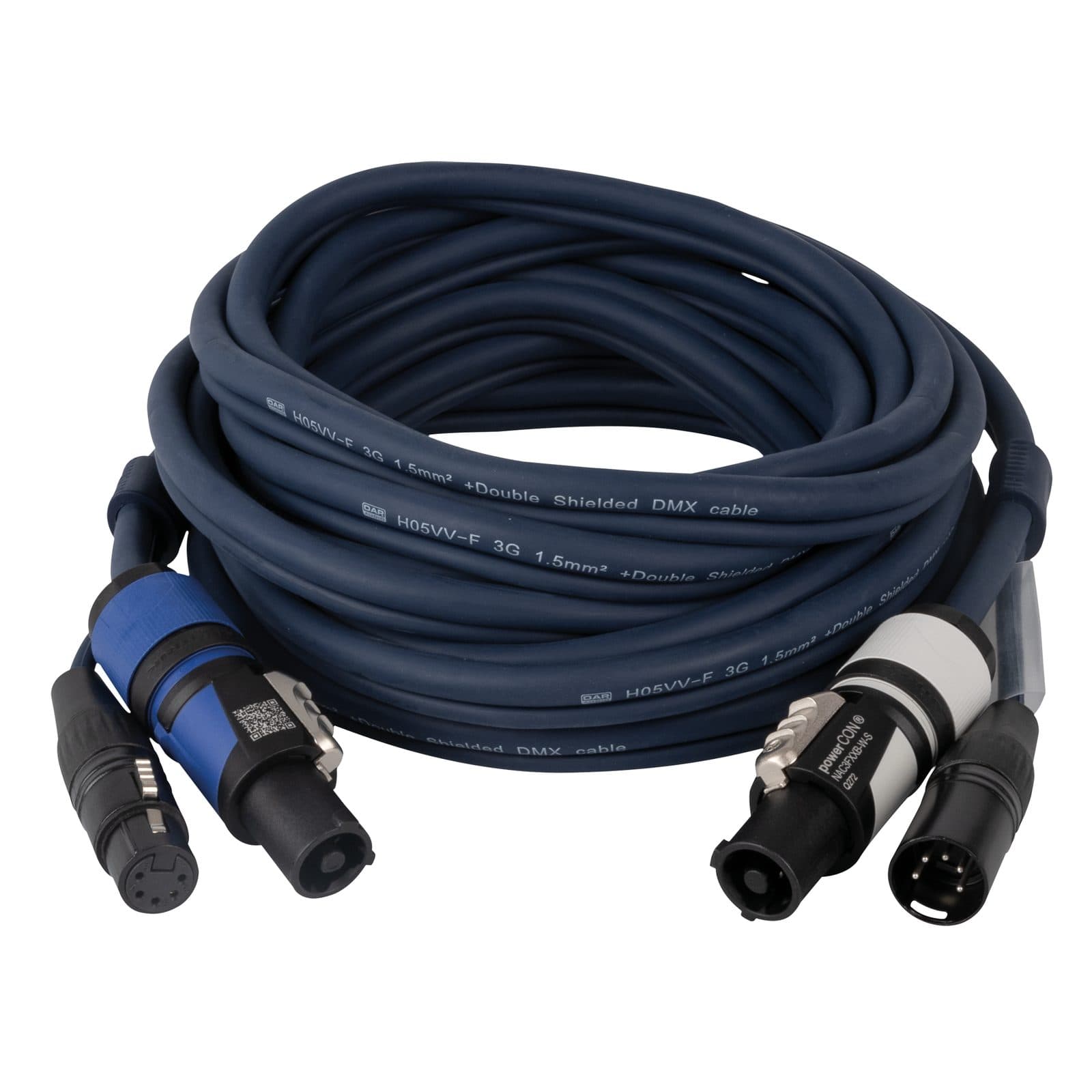 PowerCON & XLR hybrid cable 5 pin - DAP 93003