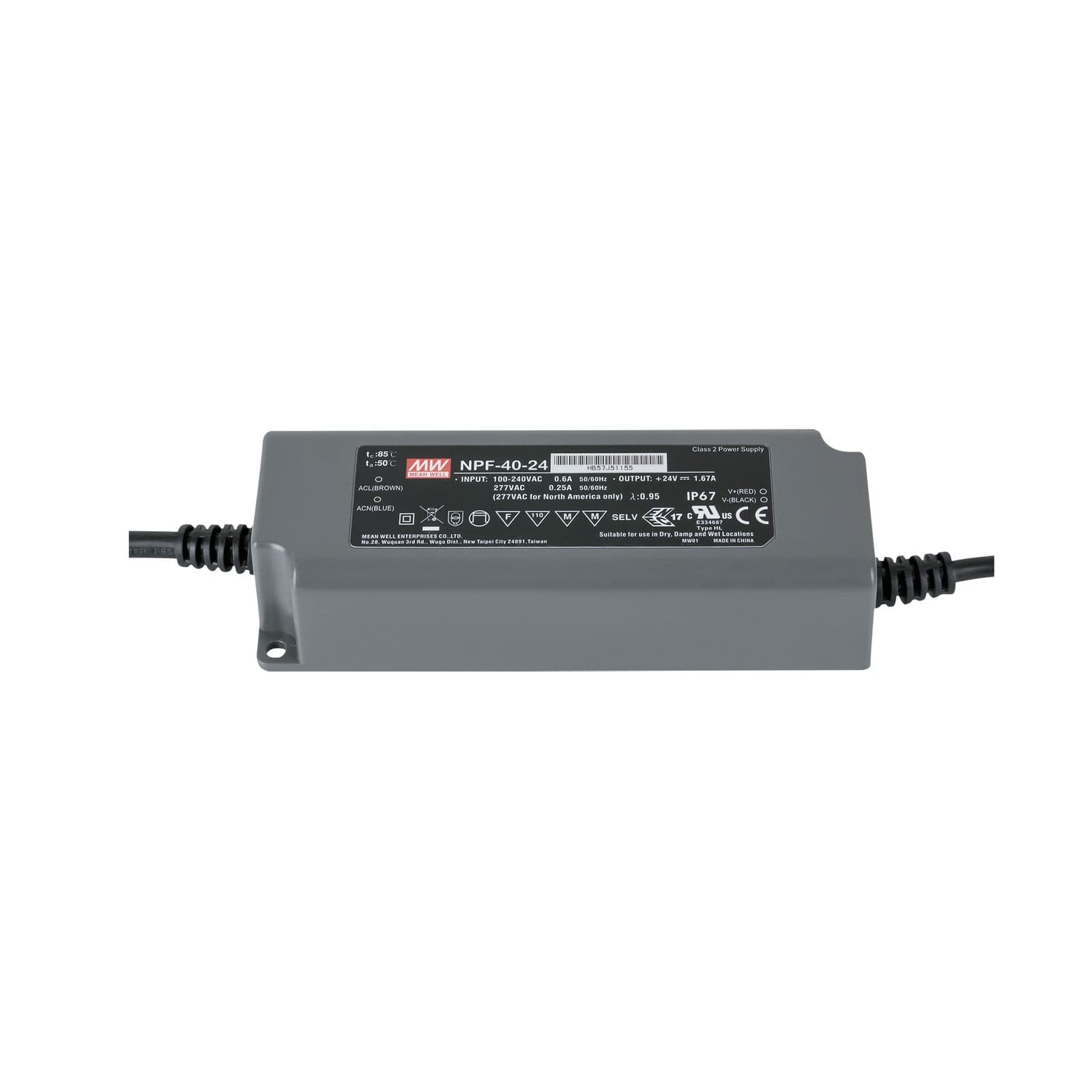 Power Supply 40 W 24 V DC - Meanwell A 9900363