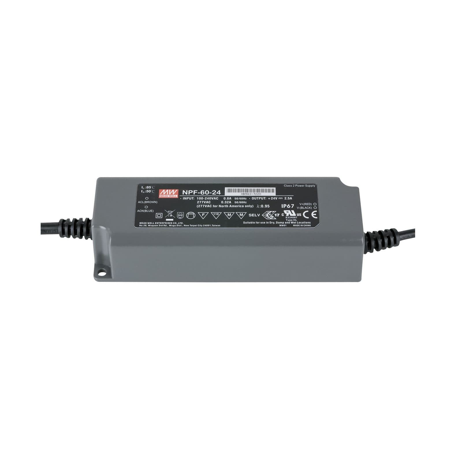 Power Supply 60 W 24 V DC - Meanwell A 9900364