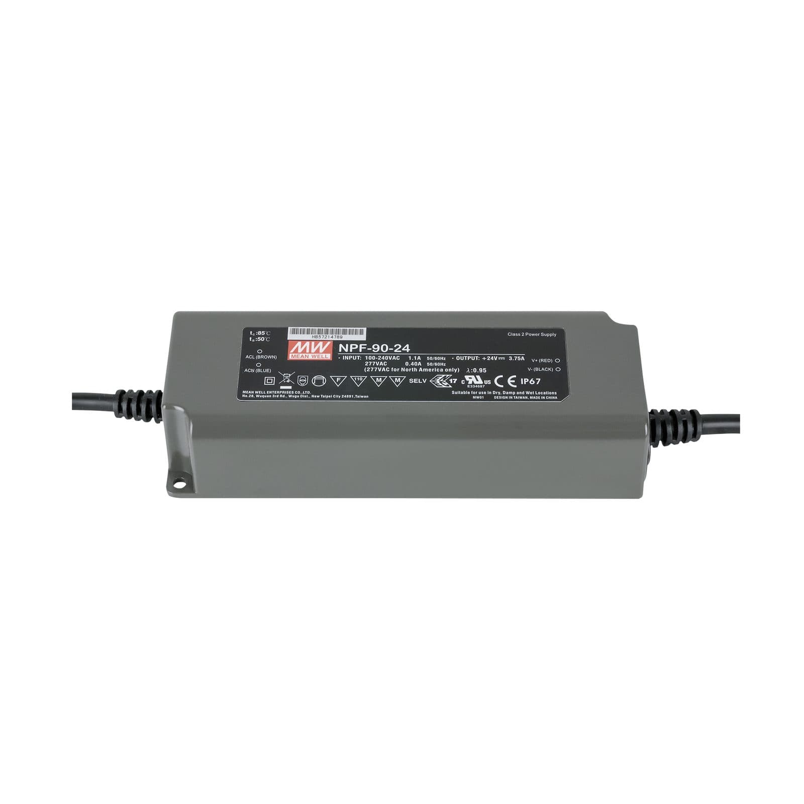 Power Supply 90 W 24 V DC - Meanwell A 9900365