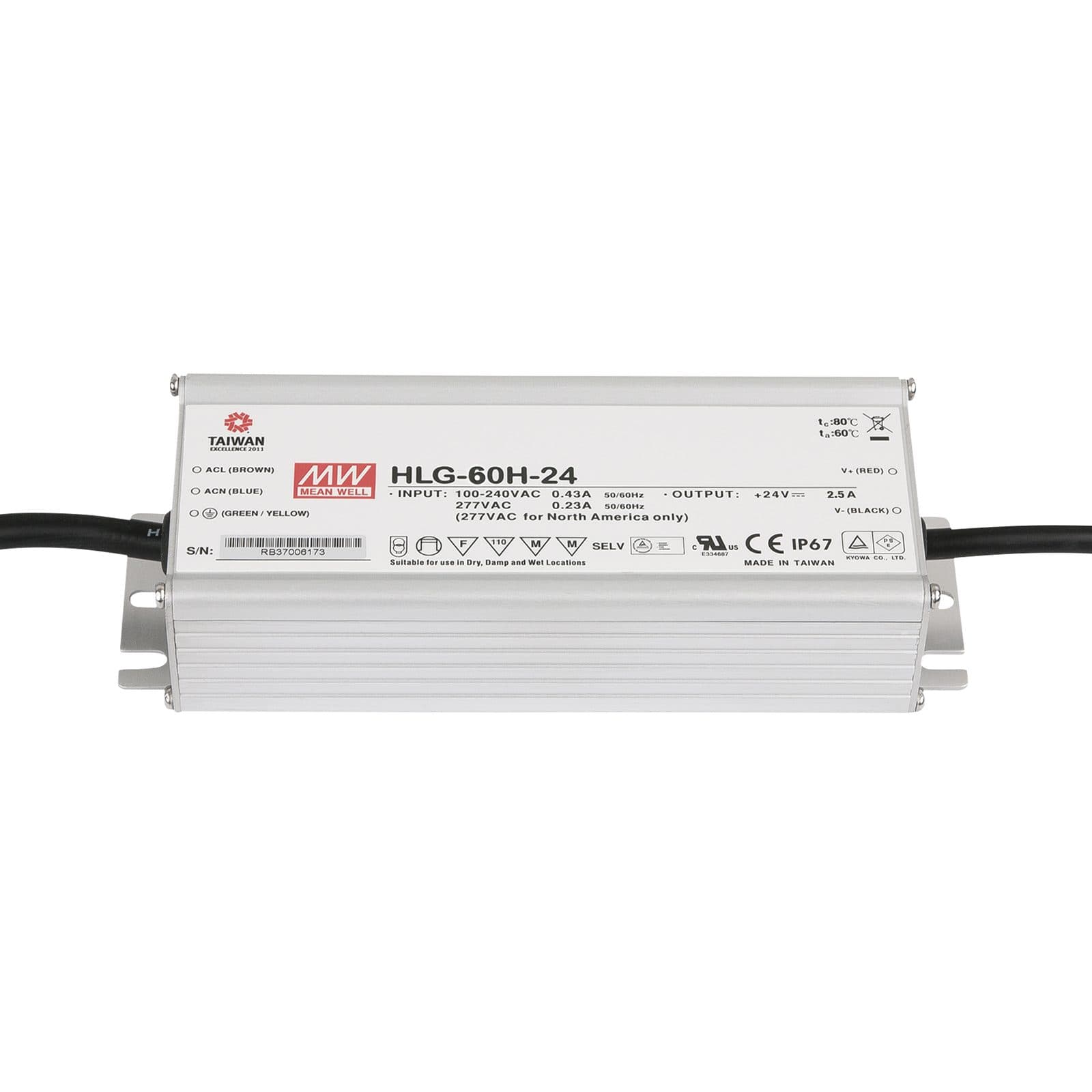 LED power supply - 60 W - 24 V DC - Meanwell A 9900381