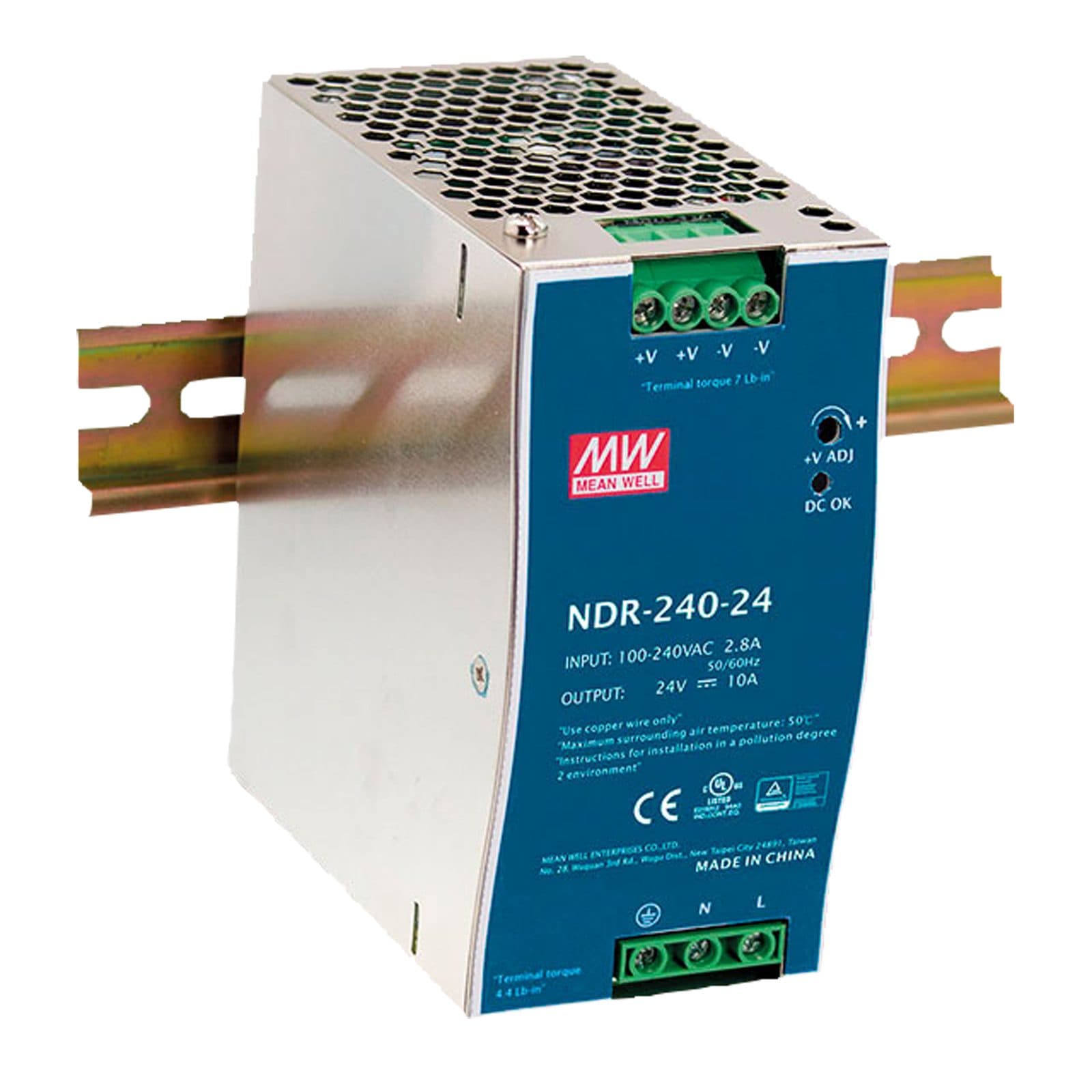 Power Supply DIN - 240 W 24 V DC - Meanwell A 9900562