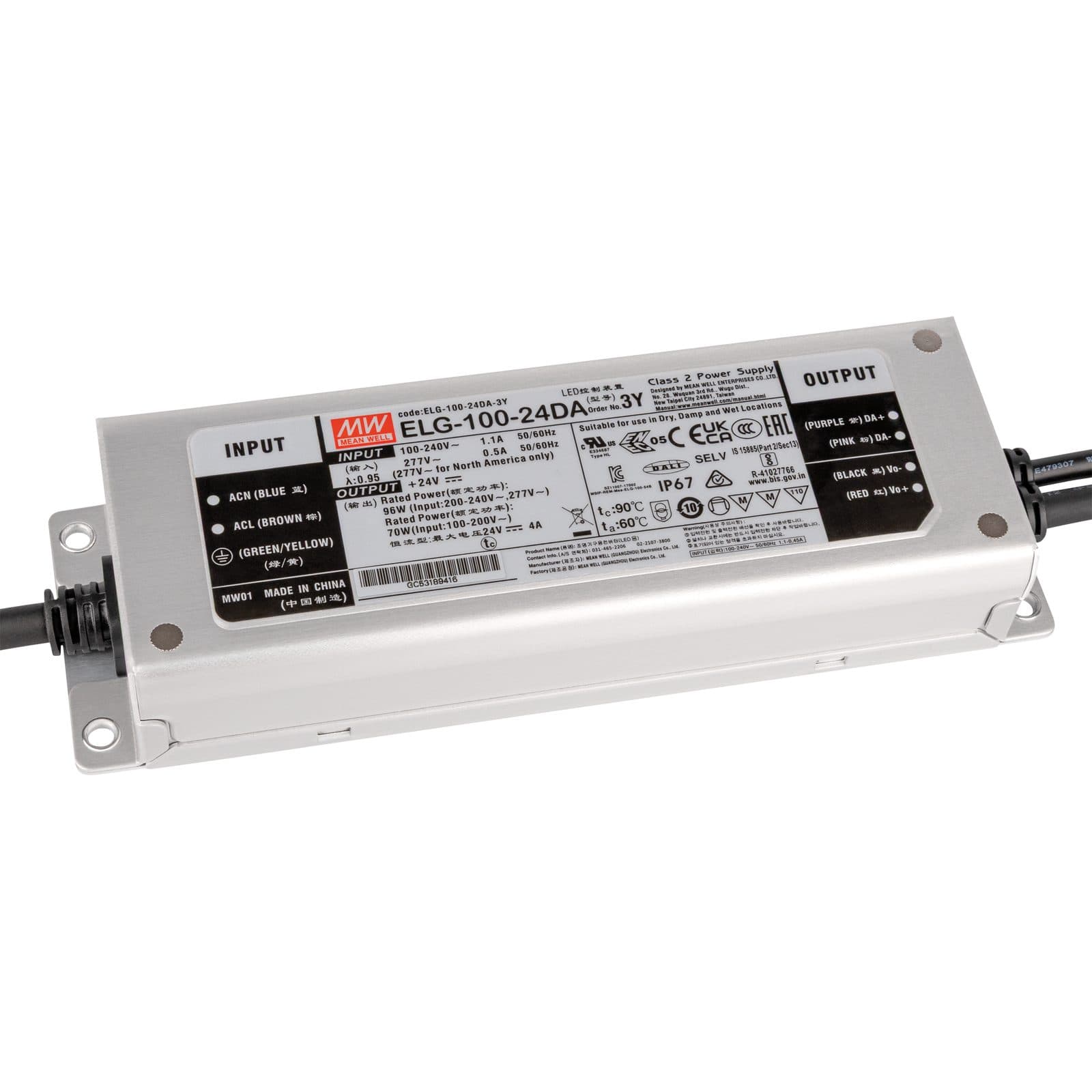 LED Power Supply 24 V DC - Meanwell A 9900682