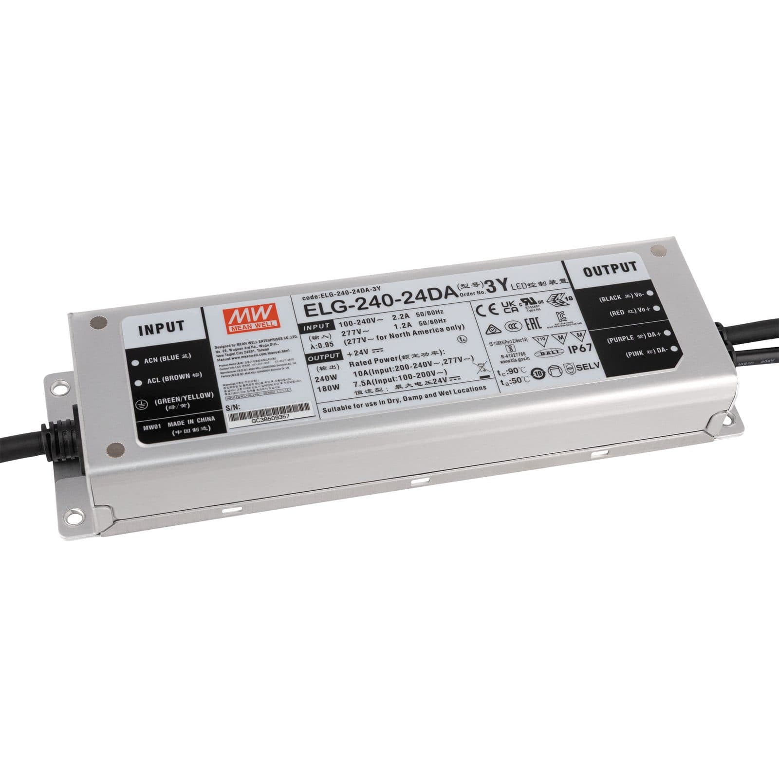 LED Power Supply 24 V DC - Meanwell A 9900684