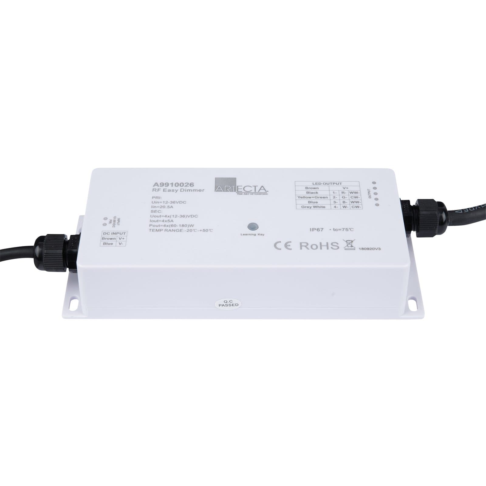 RF Waterproof Receiver 4 channels - Artecta A 9910026