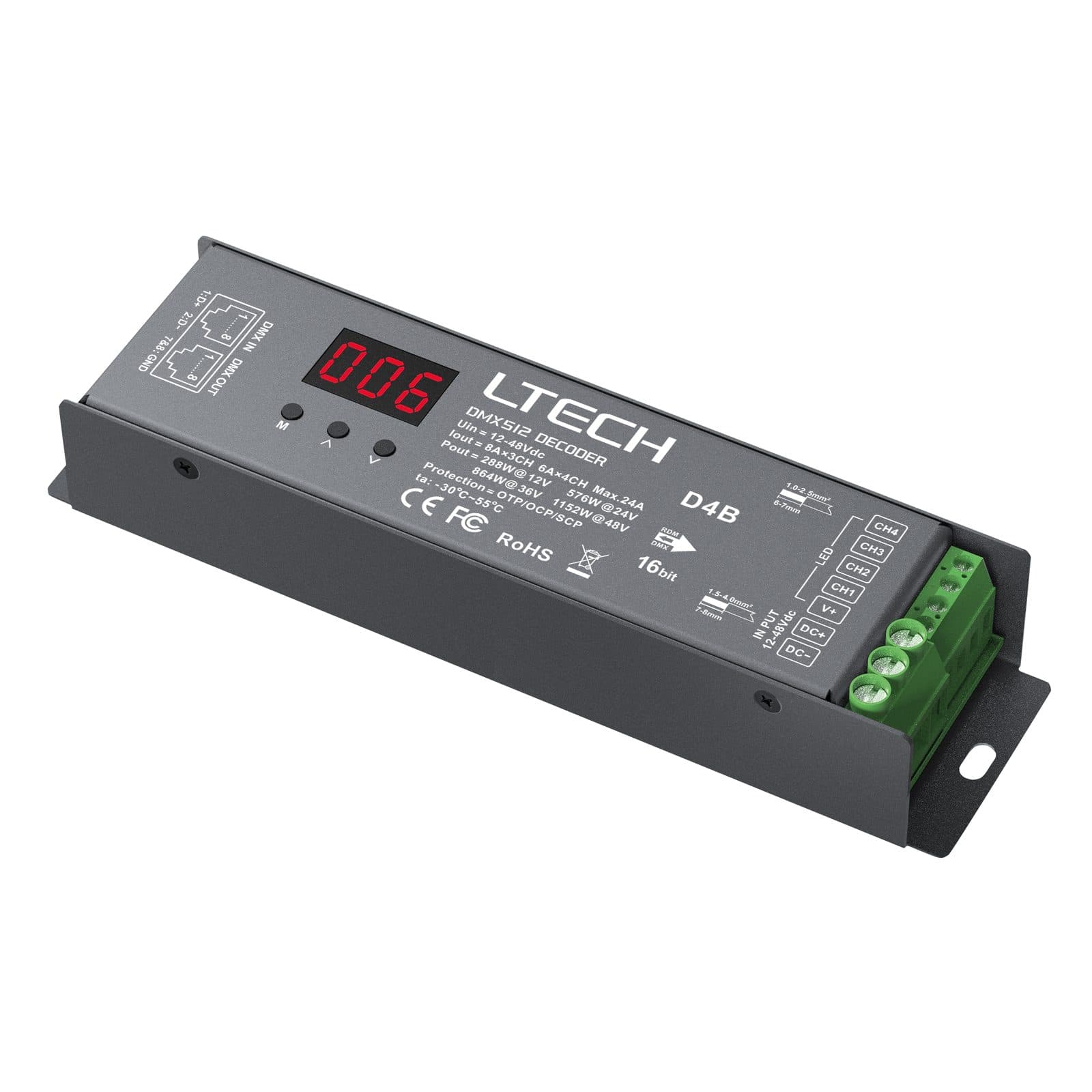 DMX 4 x 8 A LED Driver - LTECH A 9915304