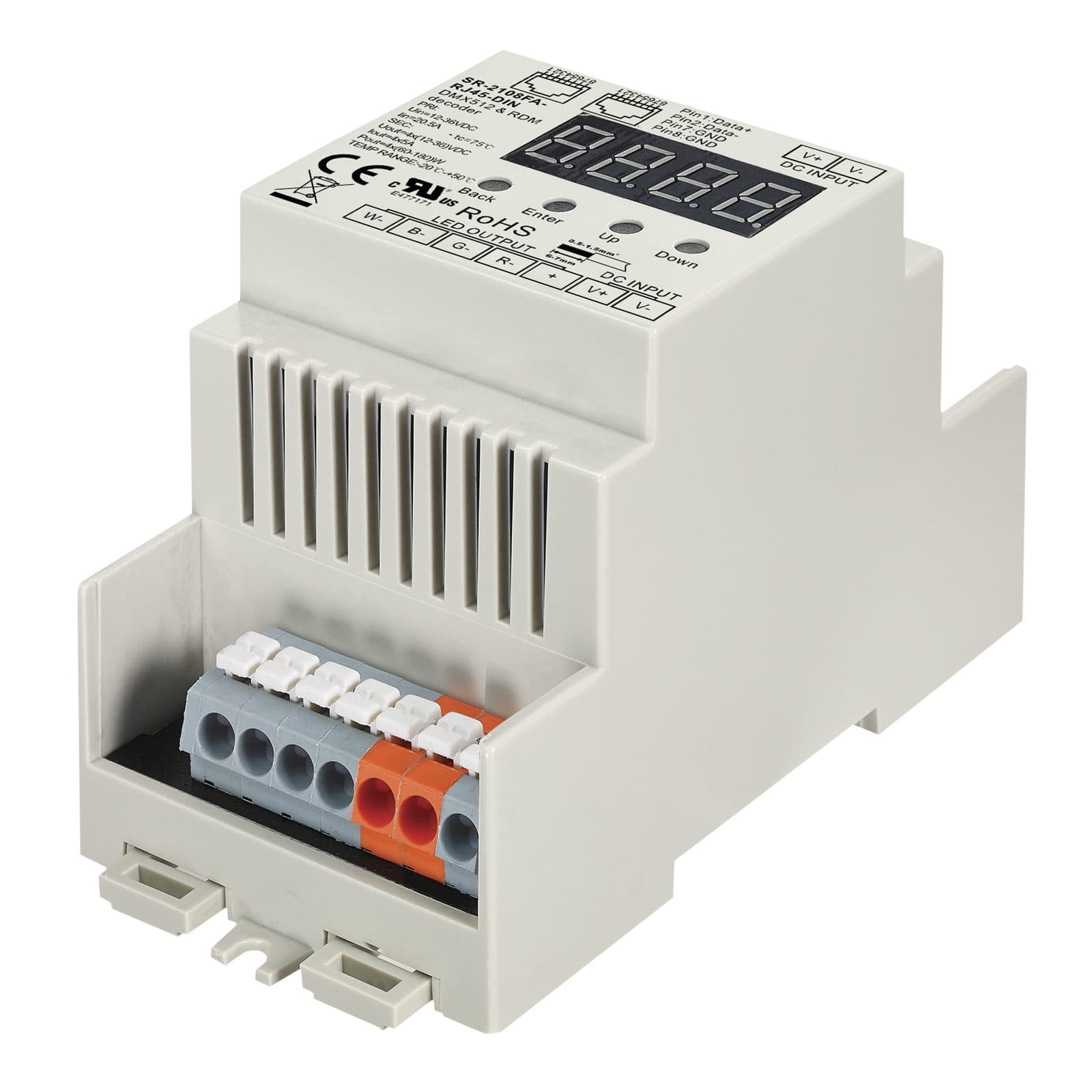 DMX Din Rail Decoder - Artecta A 9915860