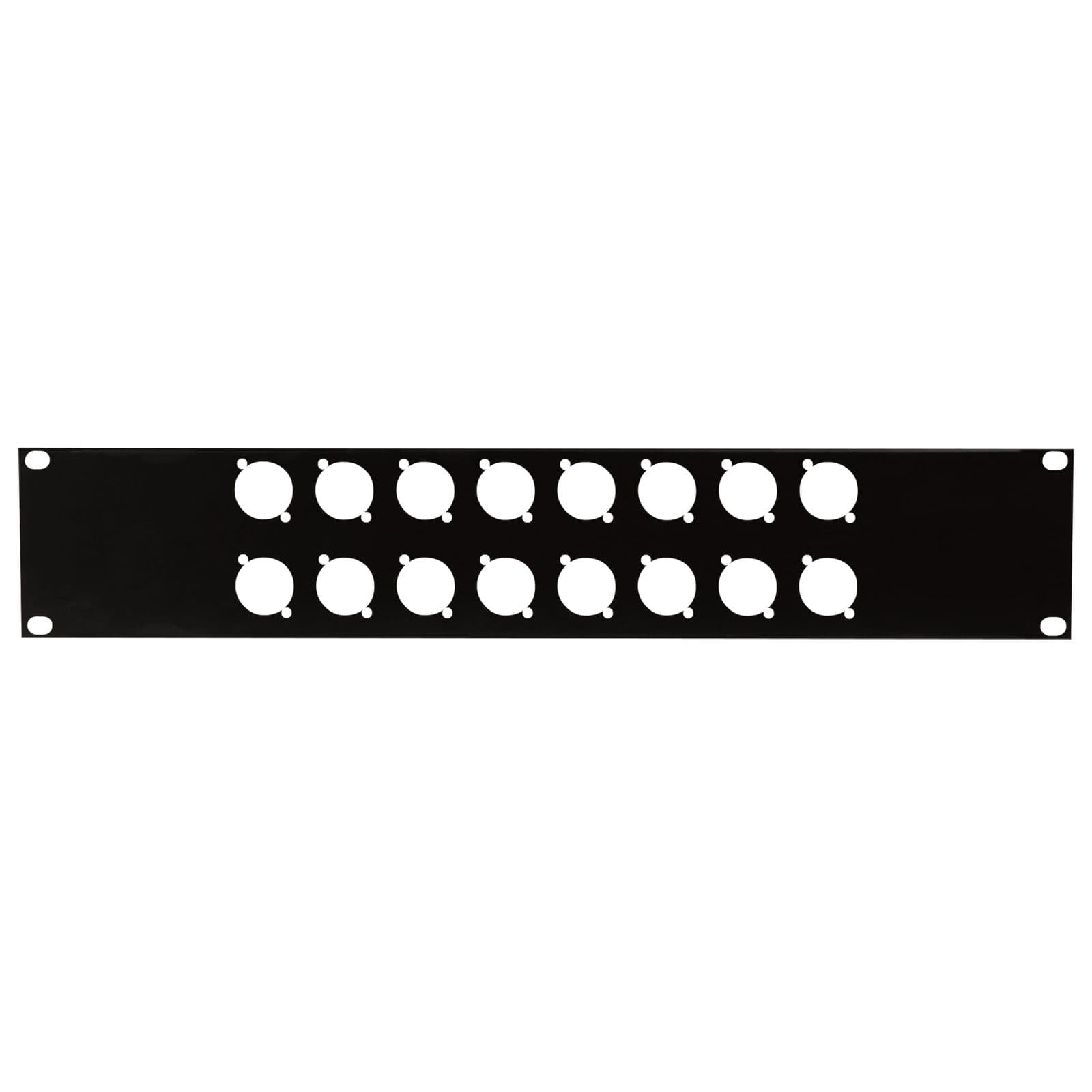 Connector Panel 2 U - 16 XLR Connectors - Showgear D 7812