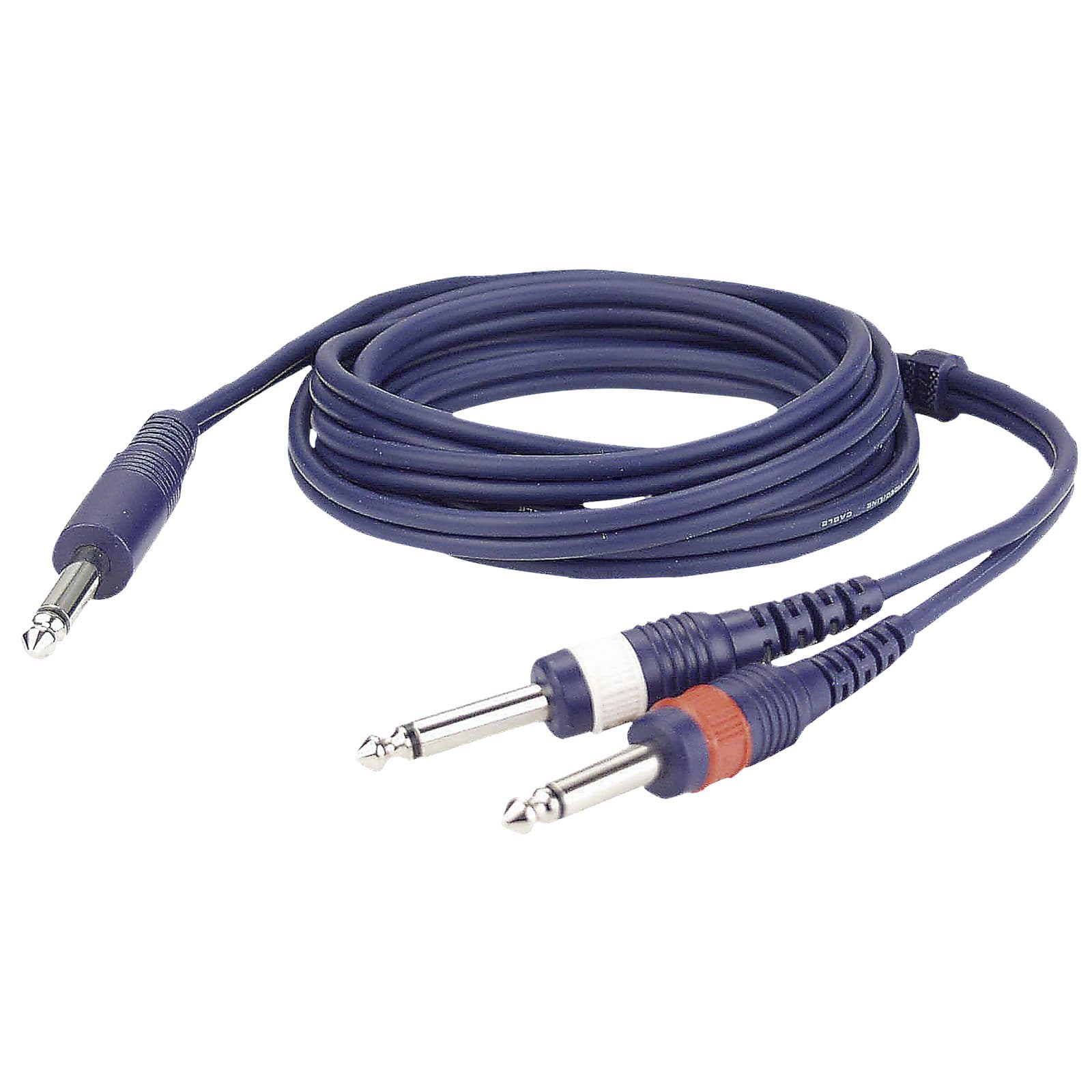 Single Jack cable with 2 mono Jack L/R - DAP FL 32150