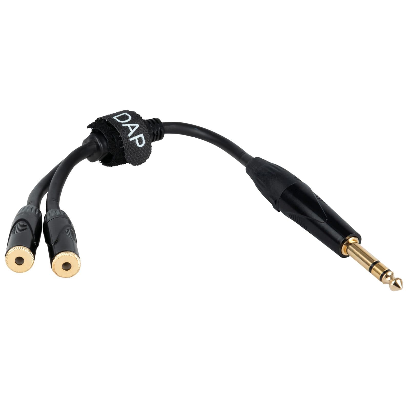 Jack TRS male 6.3 mm to 2 mini-jack TRS female 3.5 mm - DAP FLA 54