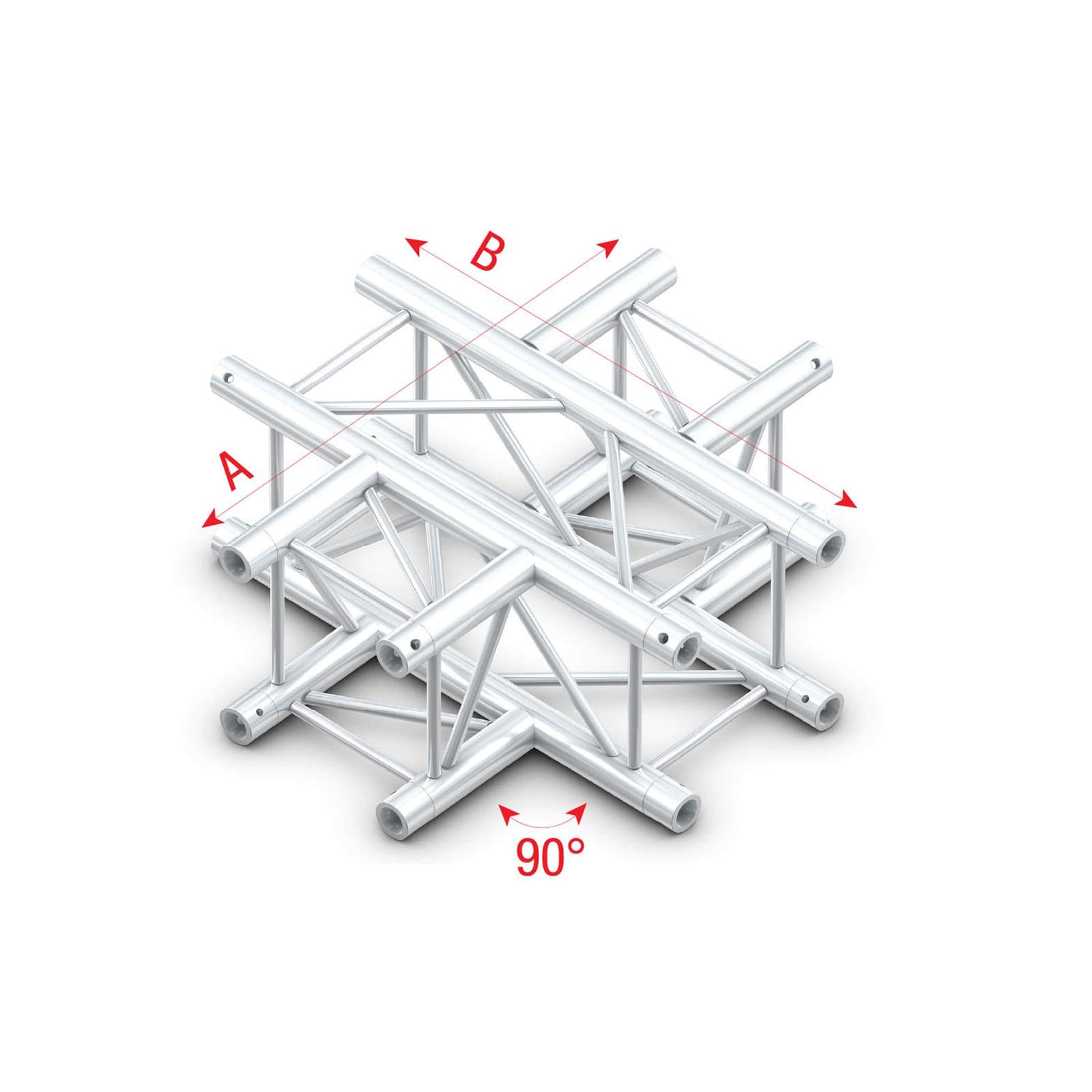 F Truss Cross 4 -way - 50 cm - Milos FQ 30041
