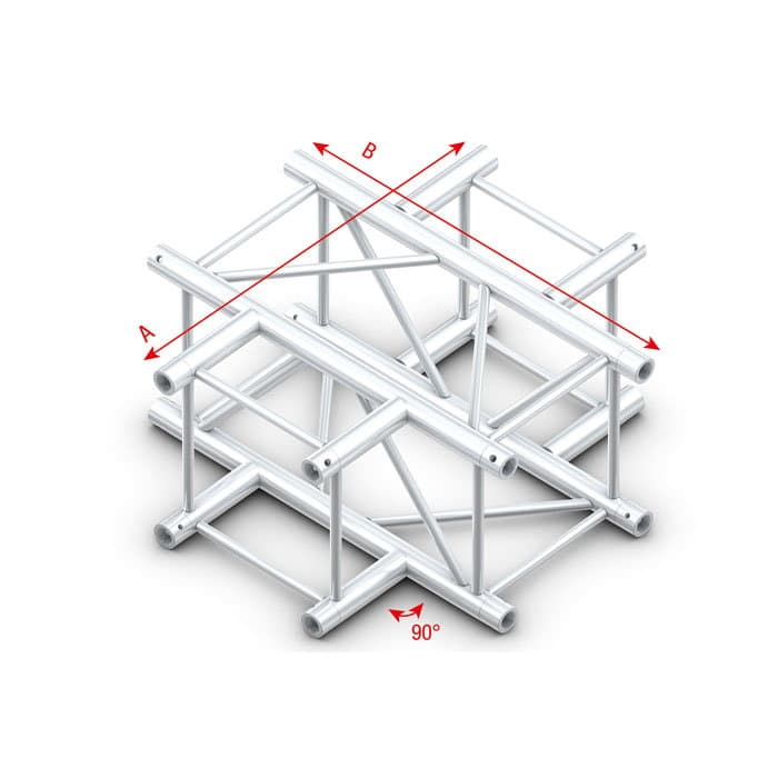 Pro- 40 Square F Cross 4 -way - Heavy Duty - Milos FQ 40016 HD
