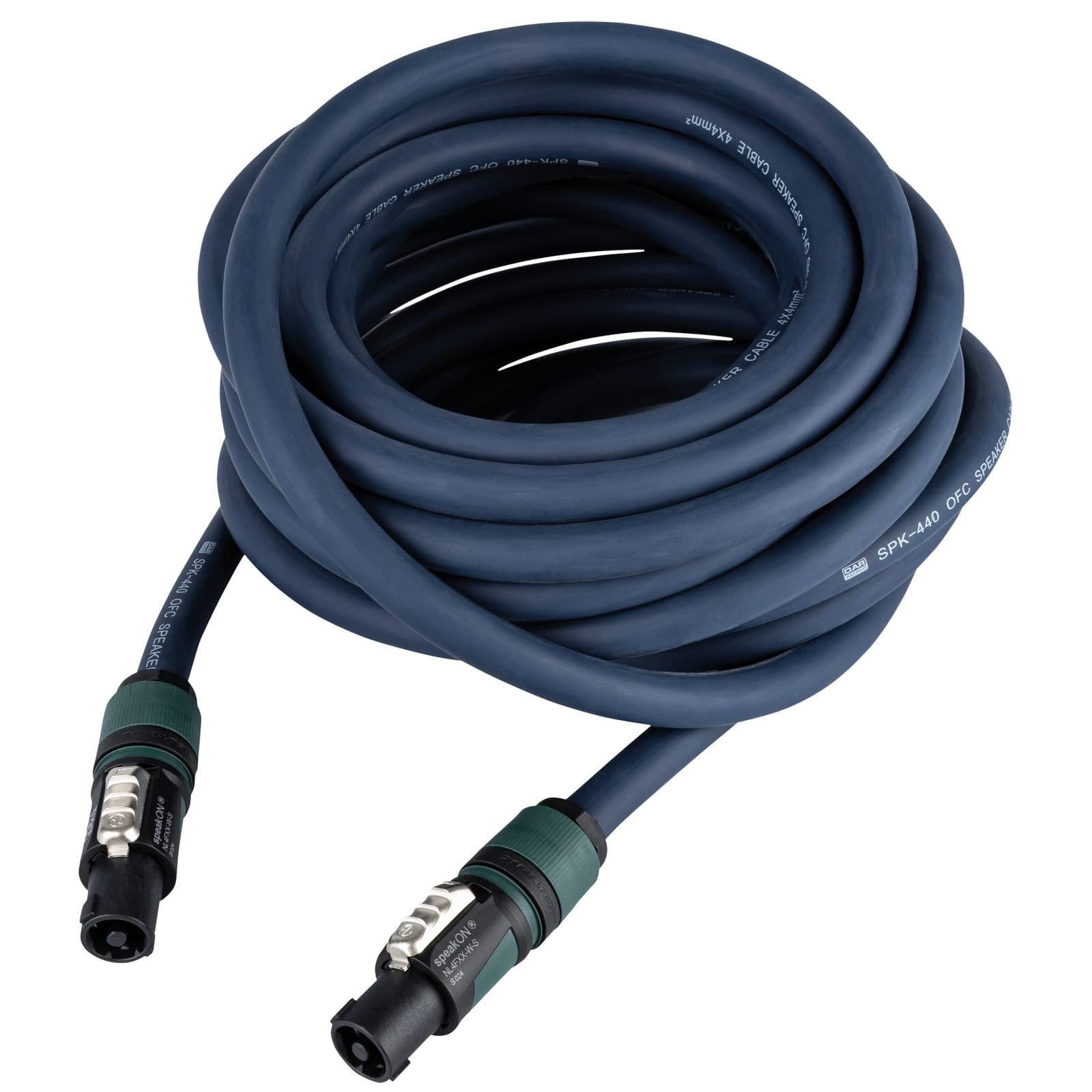 Audio SpeakON Cable - 4x 4 mm² - Neutrik 10m - DAP FS1510