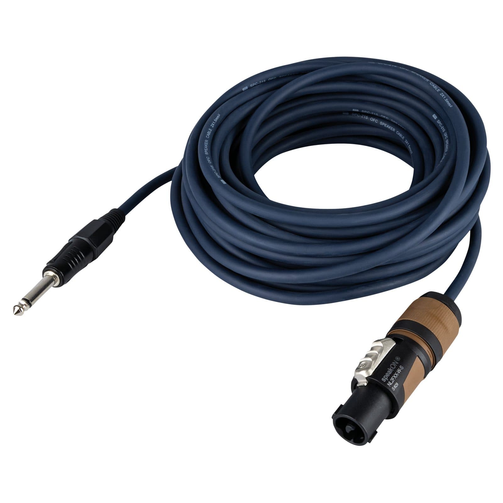 Audio cable Jack mono to speakON - Neutrik 10 m - DAP FS 1610