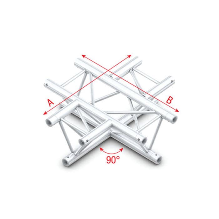 Triangle F Truss - Cross horizontal - 4 -way - 71 cm F - Milos FT 30016