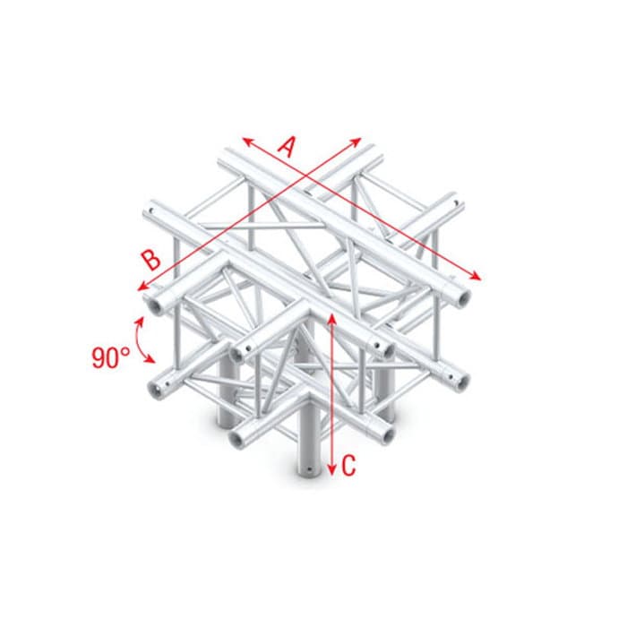 Pro- 30 Square G Truss - Cross + Down 5 -way - Milos GQ 30024