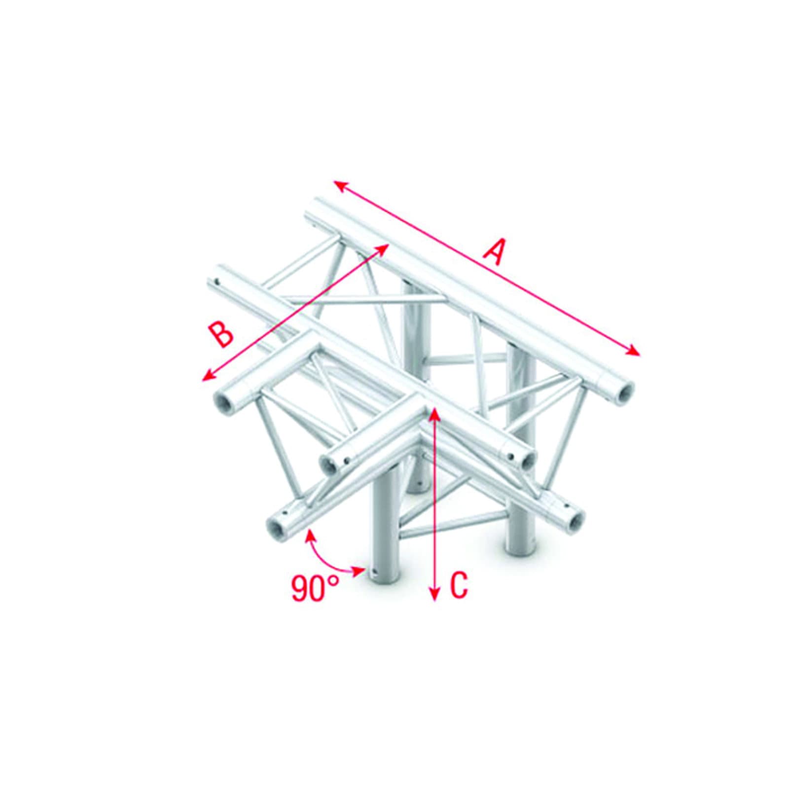 Triangle G Truss - T-Cross + down 4 -way - 50 cm G - Milos GT 30042