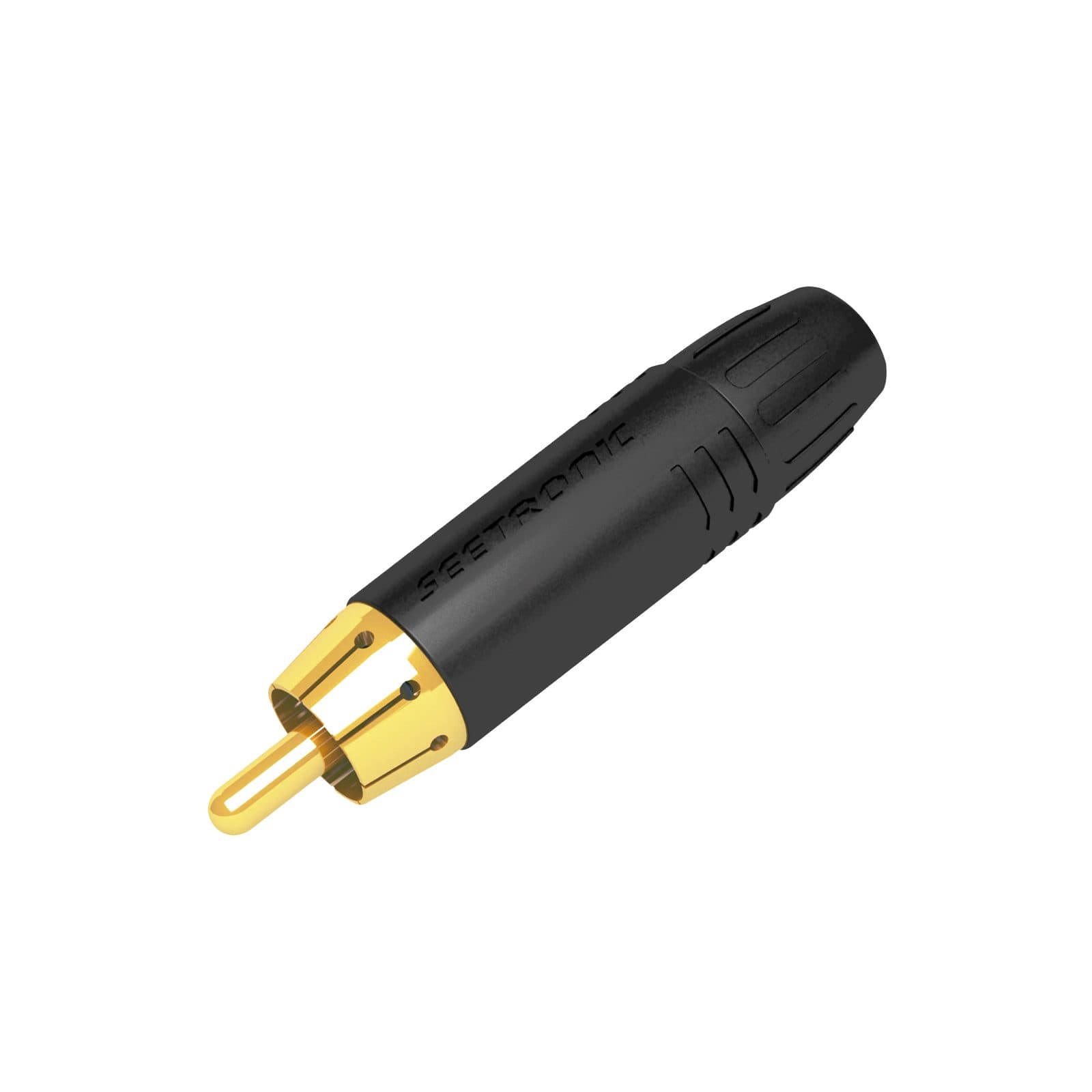 RCA Connector Male - Black - Seetronic MT 380