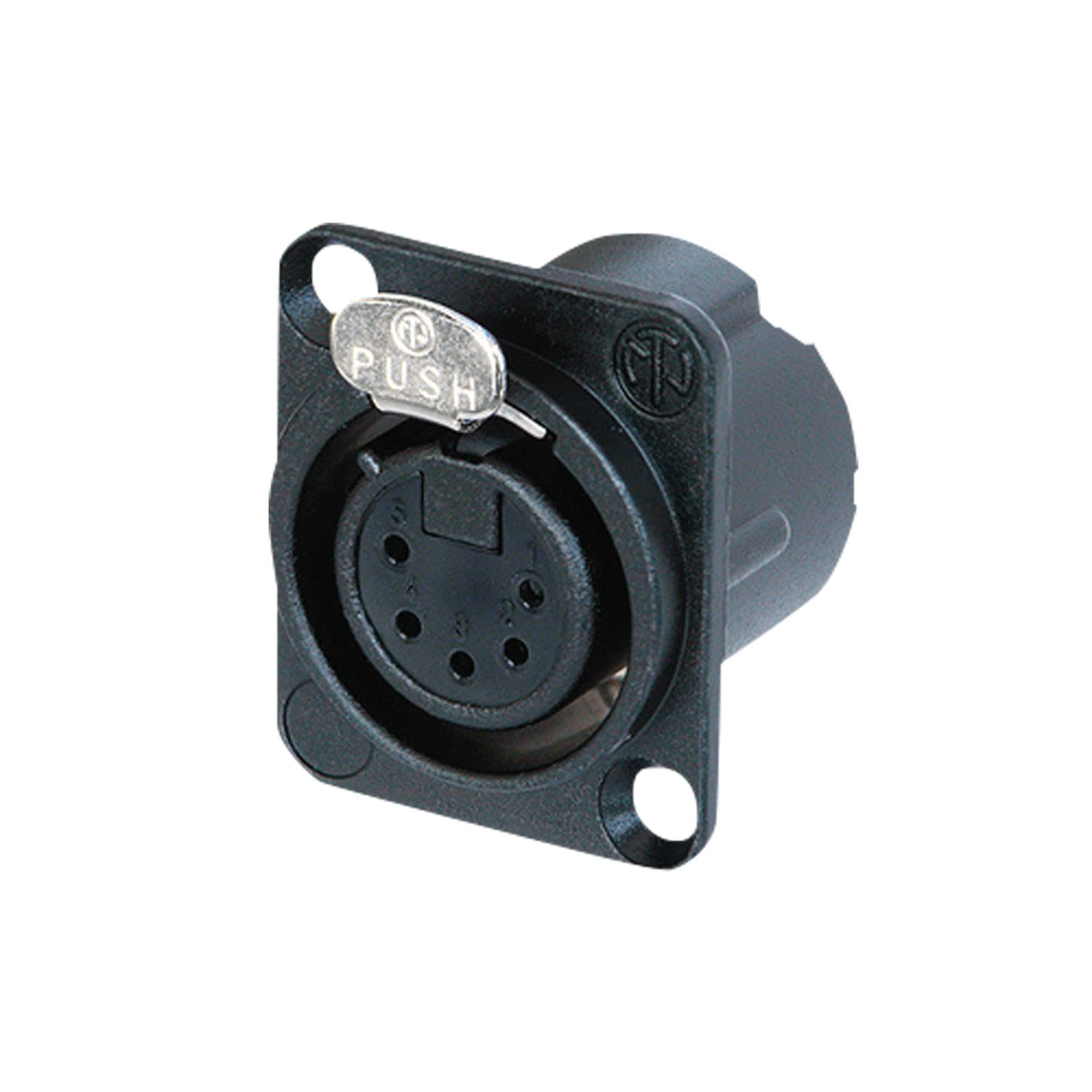 XLR 5 P chassis - female Black - Neutrik NC 5 FDLXBAG