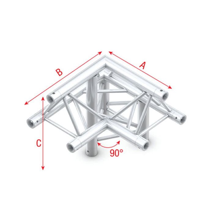 Triangle P Truss - Corner down right - apex up P - Milos PT 30010