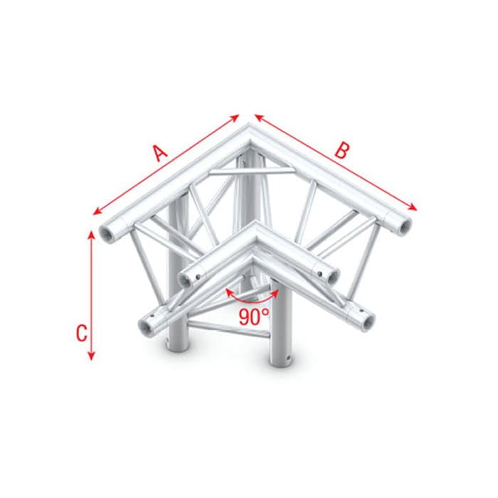 Triangle P Truss - Corner down left - apex down P - MILOS PT 30013