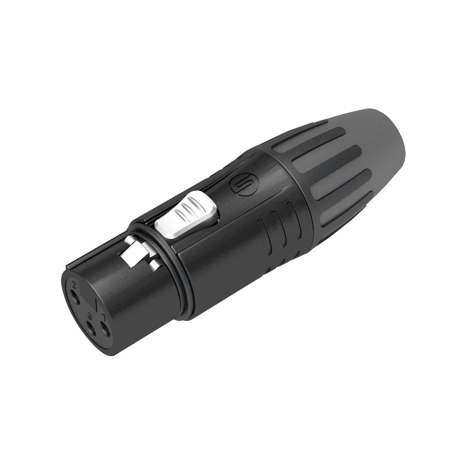 XLR 3 P Connector - Silver contacts - Seetronic SCMF 3 B