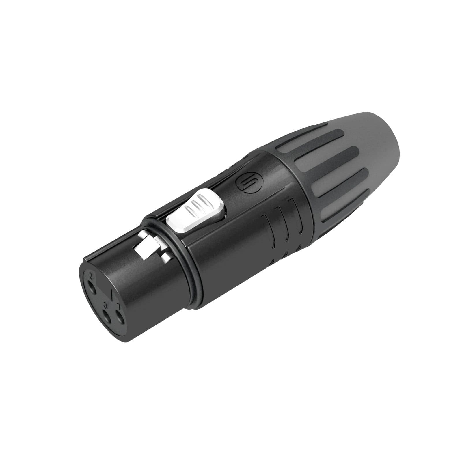 XLR 3 P Connector - Gold contacts - Seetronic SCMF 3 BG